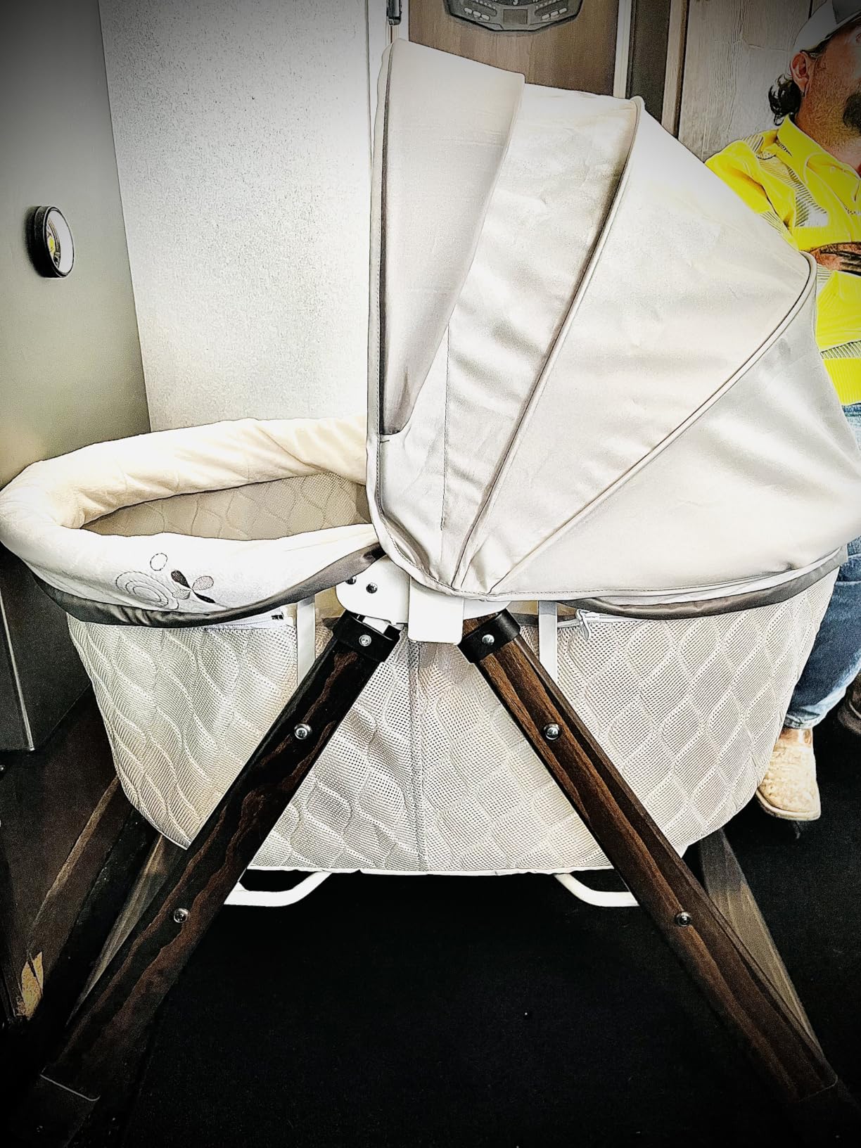 Ingenuity Snooze & Stow Rocking Portable Folding Bassinet - Sheppy - Ages 0+ Months customer photo 1