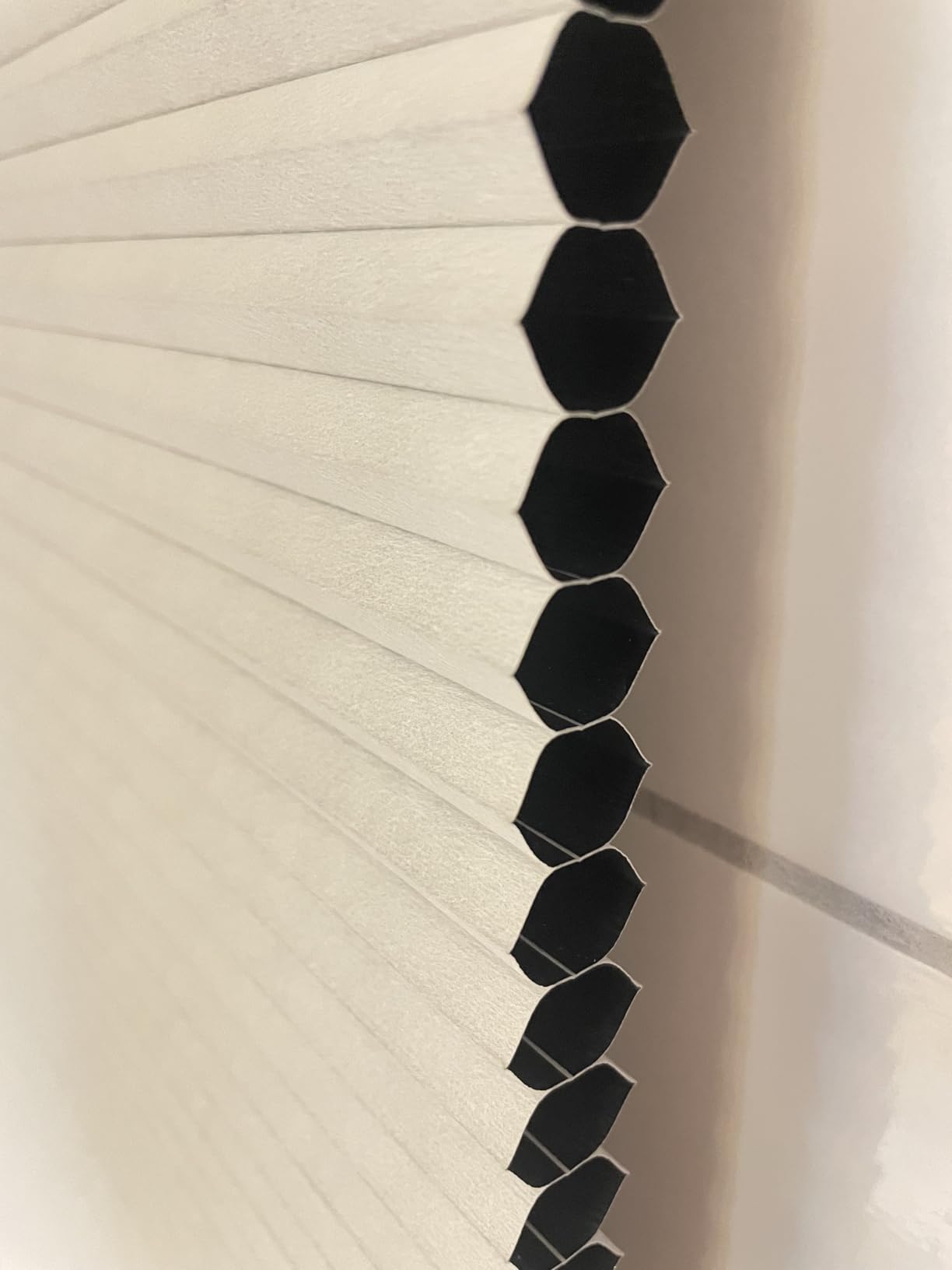 LazBlinds Cordless Cellular Shades, Blackout Privacy Honeycomb Shades for Home, Thermal Insulation Noise Reduction Blinds for Windows, 35'' W x 48'' H, White customer photo 1