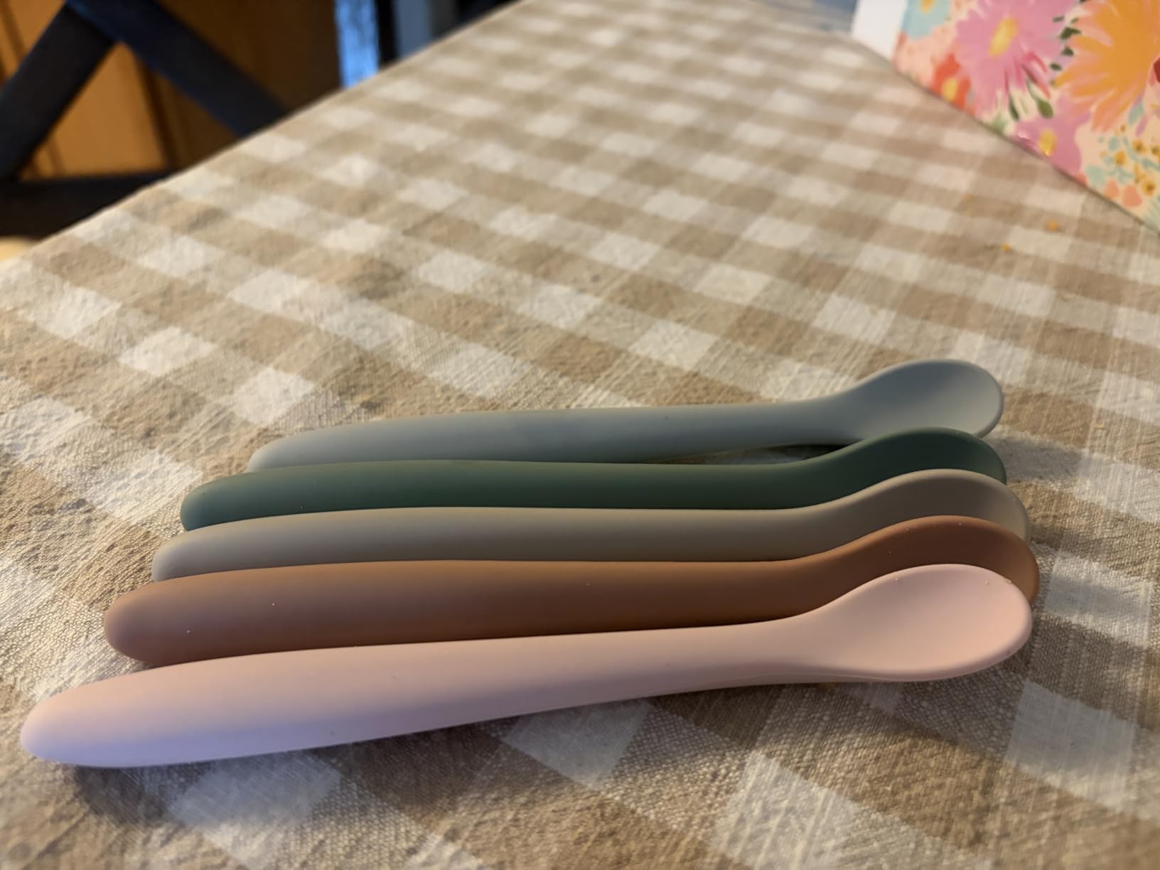 6-Piece Silicone Baby Feeding Spoons, First Stage Infant Spoons, Soft-Tip Easy on Gums customer photo 1