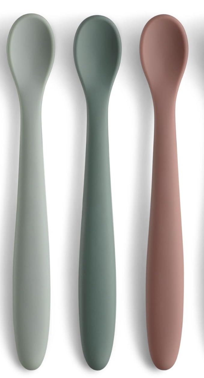 6-Piece Silicone Baby Feeding Spoons, First Stage Infant Spoons, Soft-Tip Easy on Gums customer photo 2