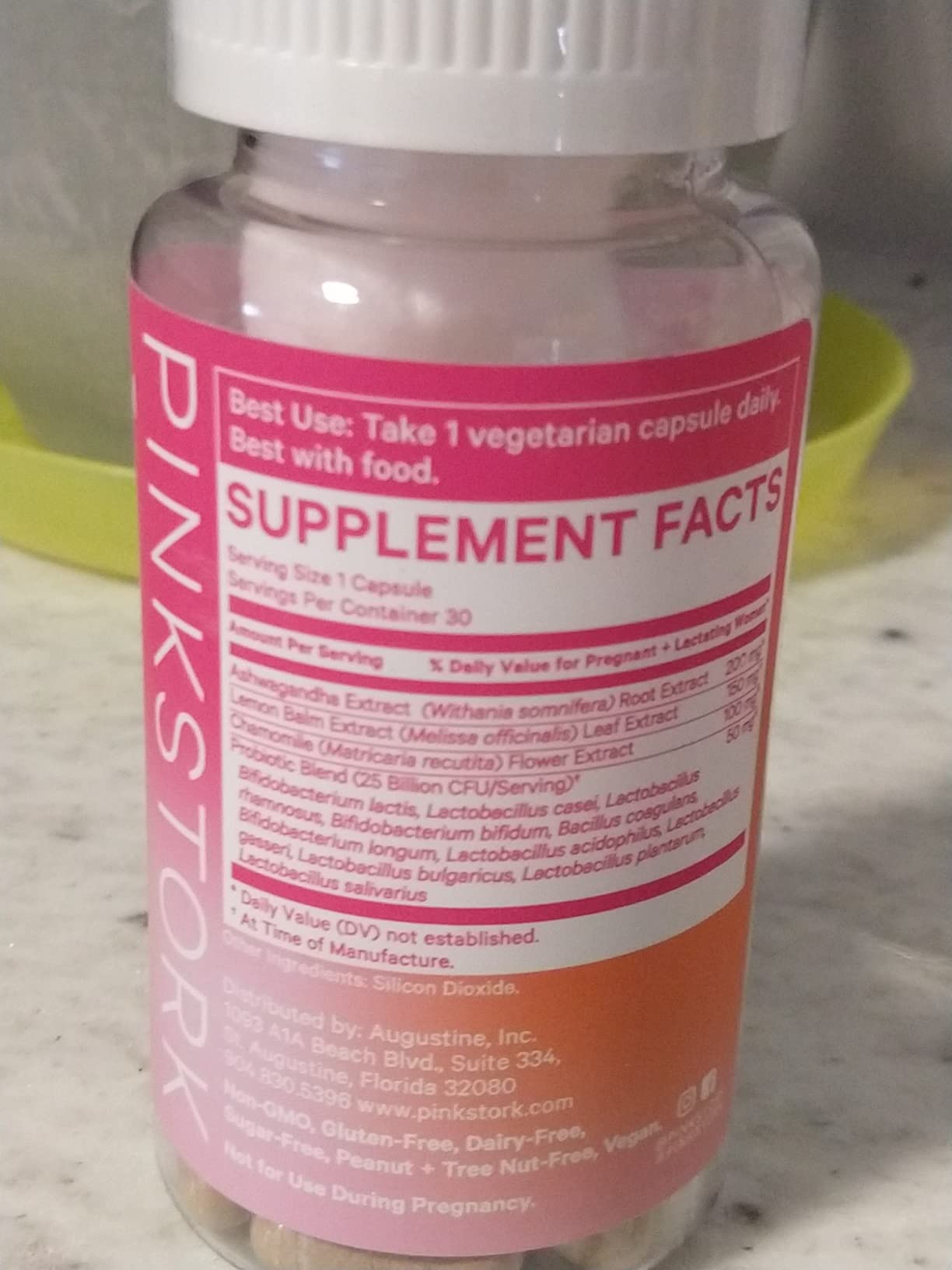 Pink Stork Probiotics for Postnatal Women - 30 Billion CFUS with Ashwagandha and Chamomile, Postpartum Essentials for Hormone Balance, Mood Support, Gut Health, Digestive Wellness, 30 Capsules customer photo 2