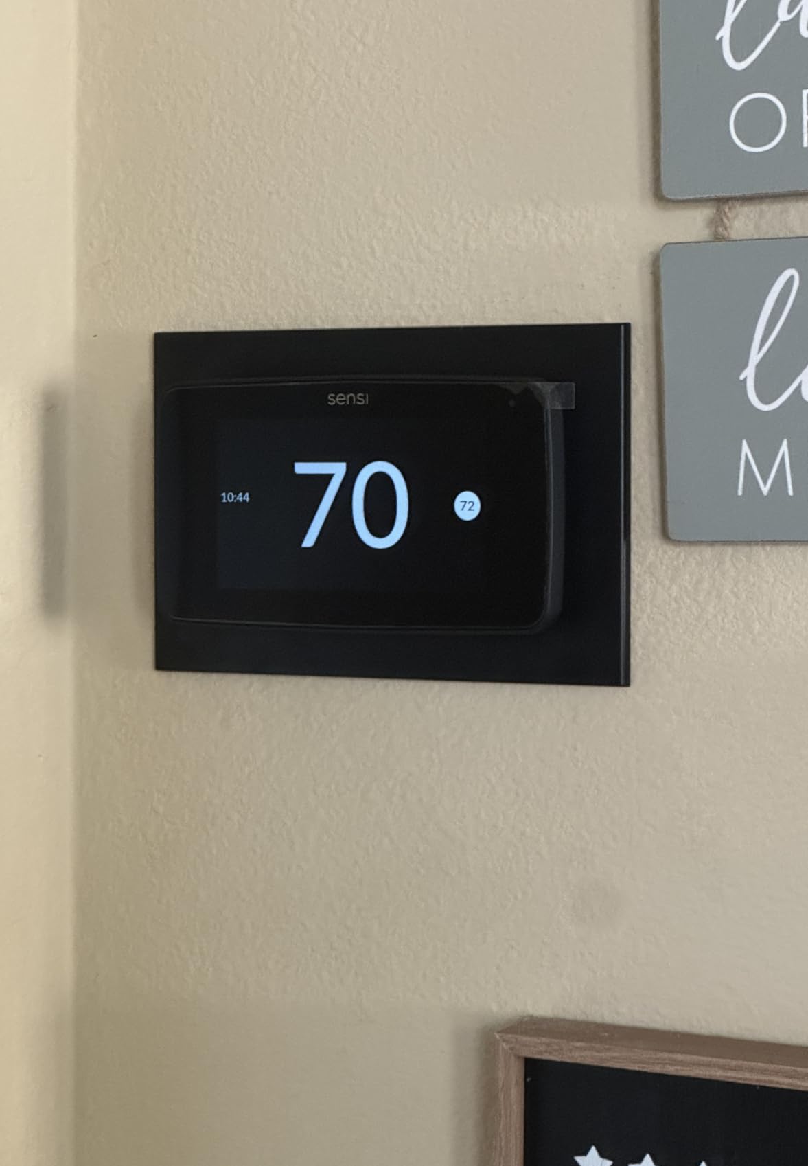Sensi Touch 2 Smart Thermostat with Touchscreen Color Display, 100 Years of Expertise, Programmable, Wi-Fi, Data Privacy, Easy DIY, Works with Alexa, Energy Star Certified, ST76, C-Wire Required customer photo 1