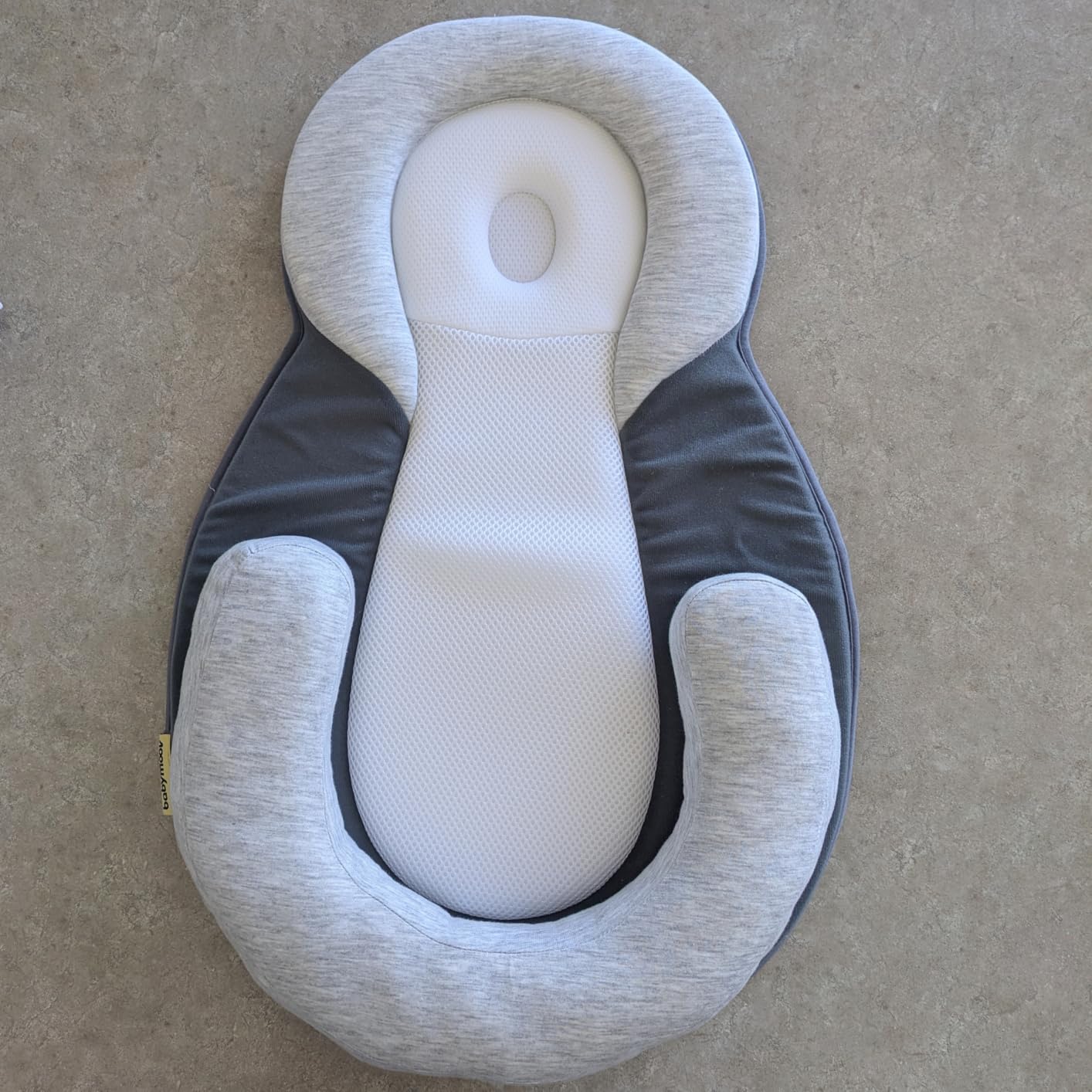 Babymoov SoCosy Baby Lounger for Newborn, Infant Support Cushion, Adjustable Leg Roll, Breathable Cotton, Grey customer photo 2