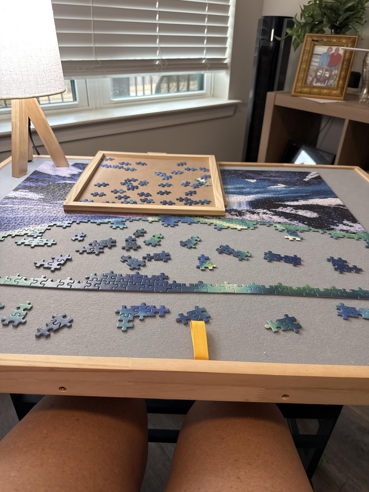 ALL4JIG 1500 Piece Jigsaw Puzzle Table with Legs, 24.53
