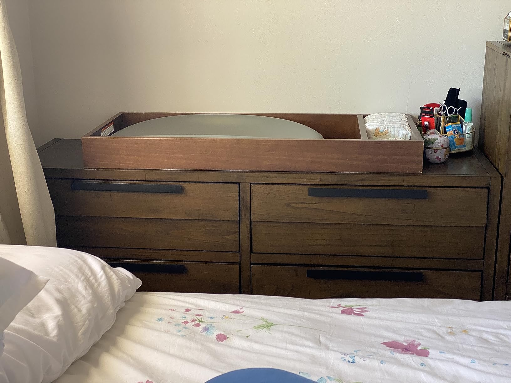 Child Craft Universal Changing Table Topper, Convert Dresser into a Changing Table Surface, Securely Attaches, Non-Toxic, Baby Safe Finish (Cocoa Bean Brown) customer photo 2