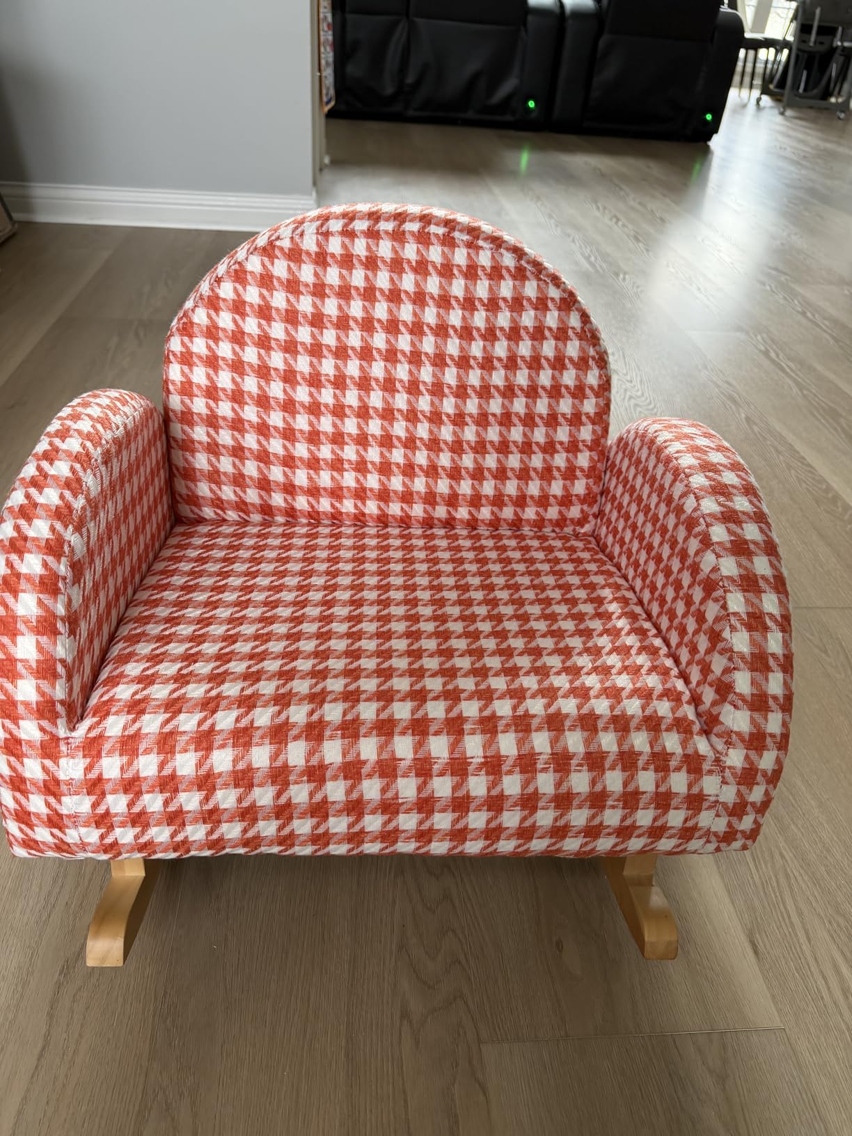 INFANS Kids Sofa, Toddler Armchair with Solid Wooden Frame Anti-Tipping Design Plush Fabric, Upholstered Children Chair for Kindergarten Playroom Preschool, Gift for Boys Girls, Toddler Couch customer photo 2