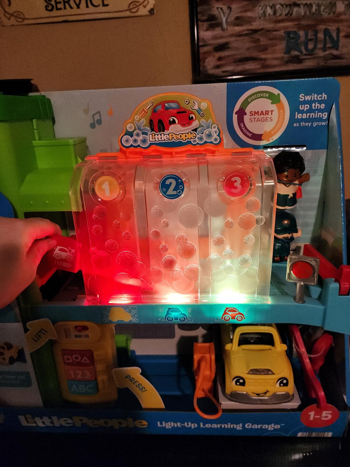 Fisher-Price Little People Toddler Playset Light-Up Learning Garage with Smart Stages Plus Toy Car and Ramp for Ages 1+ Years customer photo 1