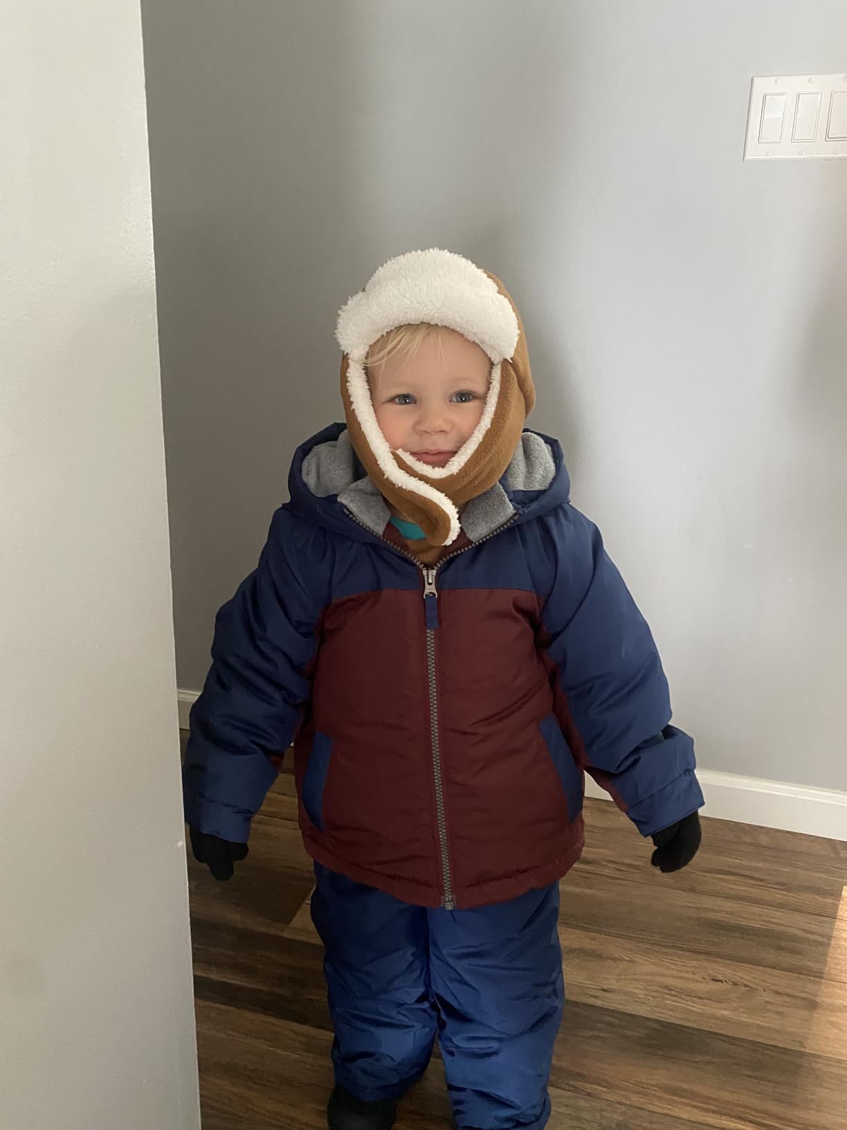 Boys' 2-piece Snowsuit Set Winter Jacket and Skibib Pants customer photo 1