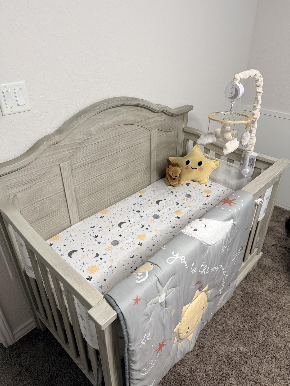 Delta Children Asher Crib and Dresser Nursery Furniture - 6-in-1 Convertible Crib with Toddler Rail | Fully Assembled 6 Drawer Dresser with Changing Top, Rustic Mist customer photo 1
