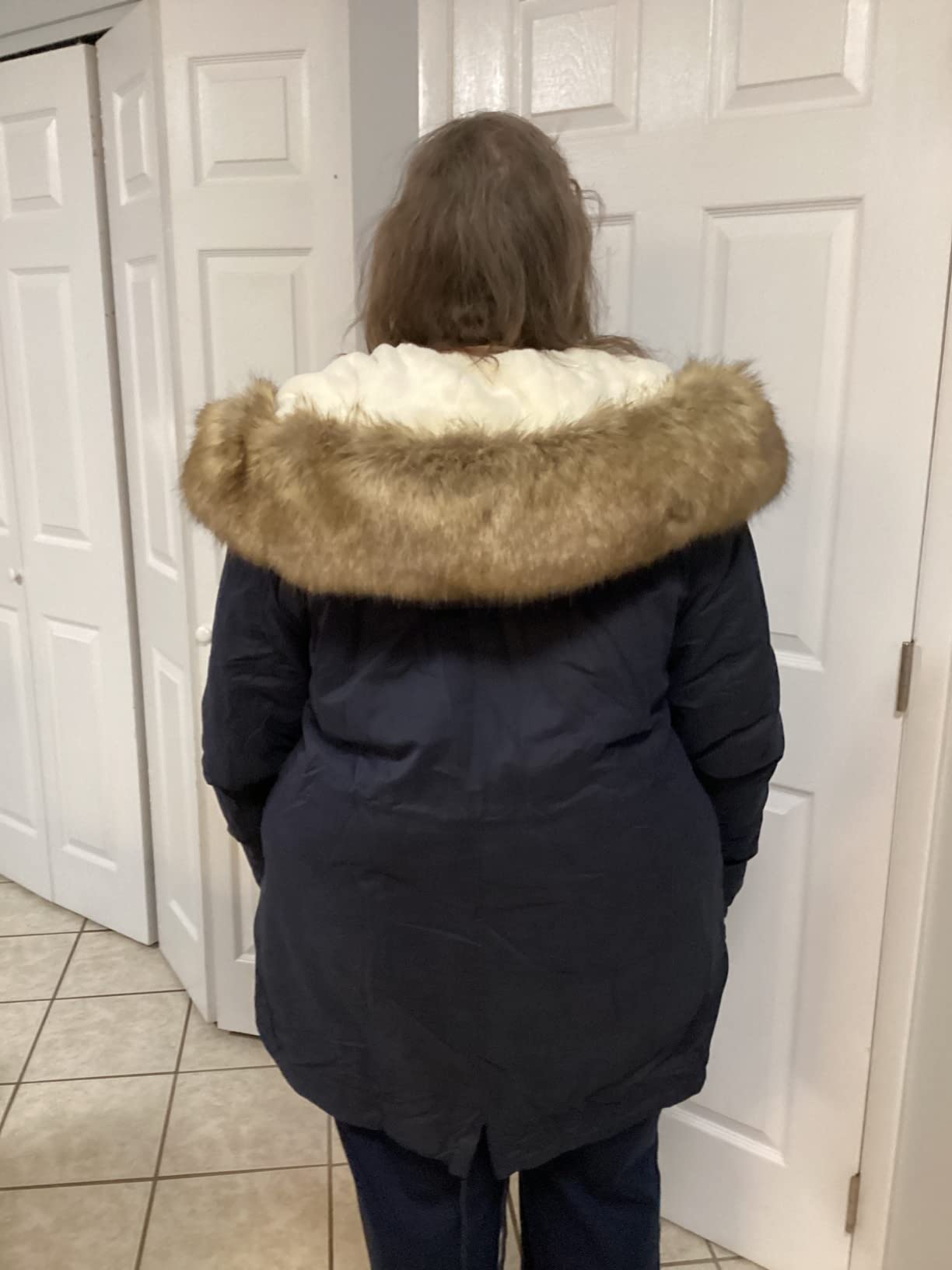 Women's Parka Coat 3 in 1 Plus Size Winter Warm Fleece Lined Anoraks Thicken Hooded Outerwear (1X-5X) customer photo 1