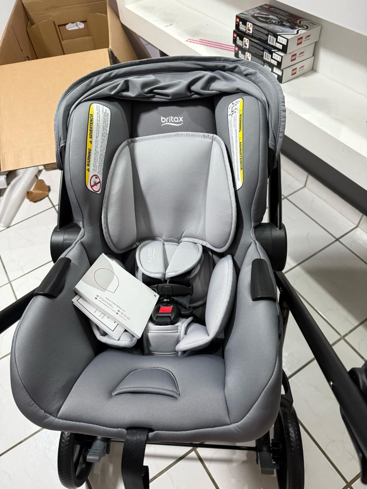Britax Willow Brook Travel System, Car Seat Stroller Combo With Willow Infant Car Seat, Aspen Base, and Brook Stroller; ClickTight Technology, RightSize System and 4 Ways to Ride - Navy Glacier customer photo 1