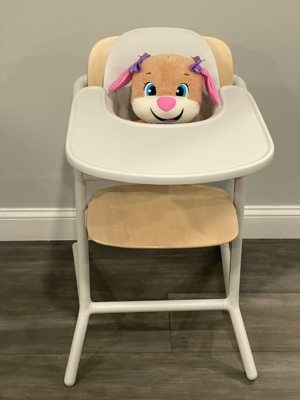 Cybex LEMO High Chair 3-in-1 Set with Baby Set + Snack Tray - Modern Design, One-Hand Depth & Height Adjustment & Anti-Tip Wheels - from 6 Months, Convertible to Adult Chair, All White customer photo 1