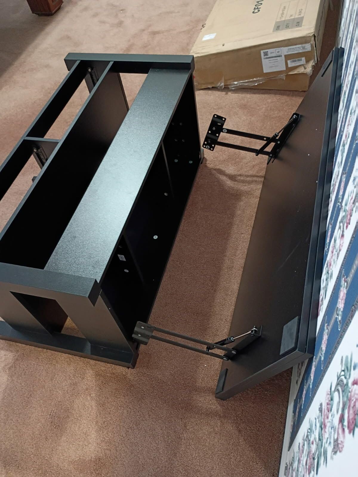 Rolanstar Coffee Table Lift Top, Multi-Function Convertible Coffee Table with Drawers and Hidden Compartment, Converts to Dining Table for Living Room, Home Office, Grey customer photo 1