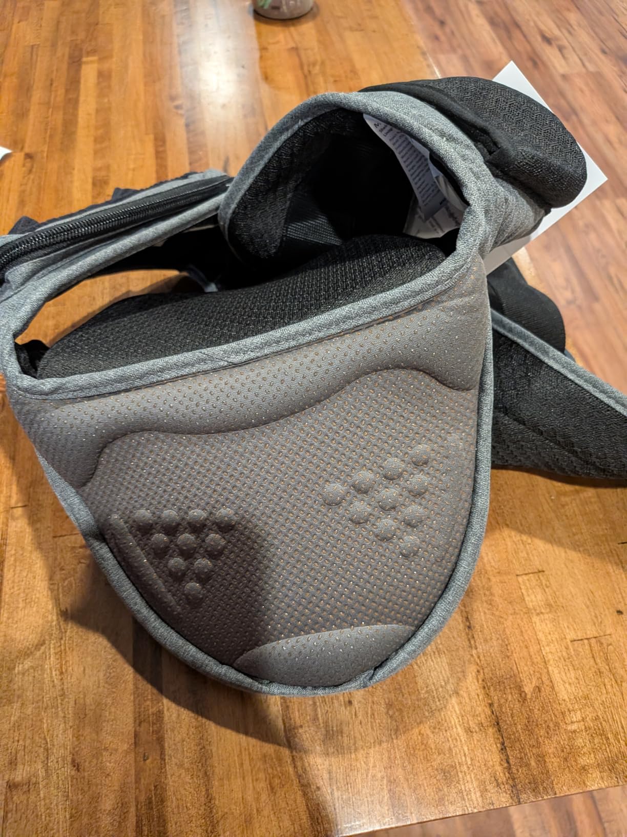 HKAI Baby Hip Carrier,Baby Carrier with Adjustable Waistband & Breathable Mesh, Ergonomic Carrier with Non-Slip Hip Seat Surface for Newborns & Toddlers (Grey) customer photo 1