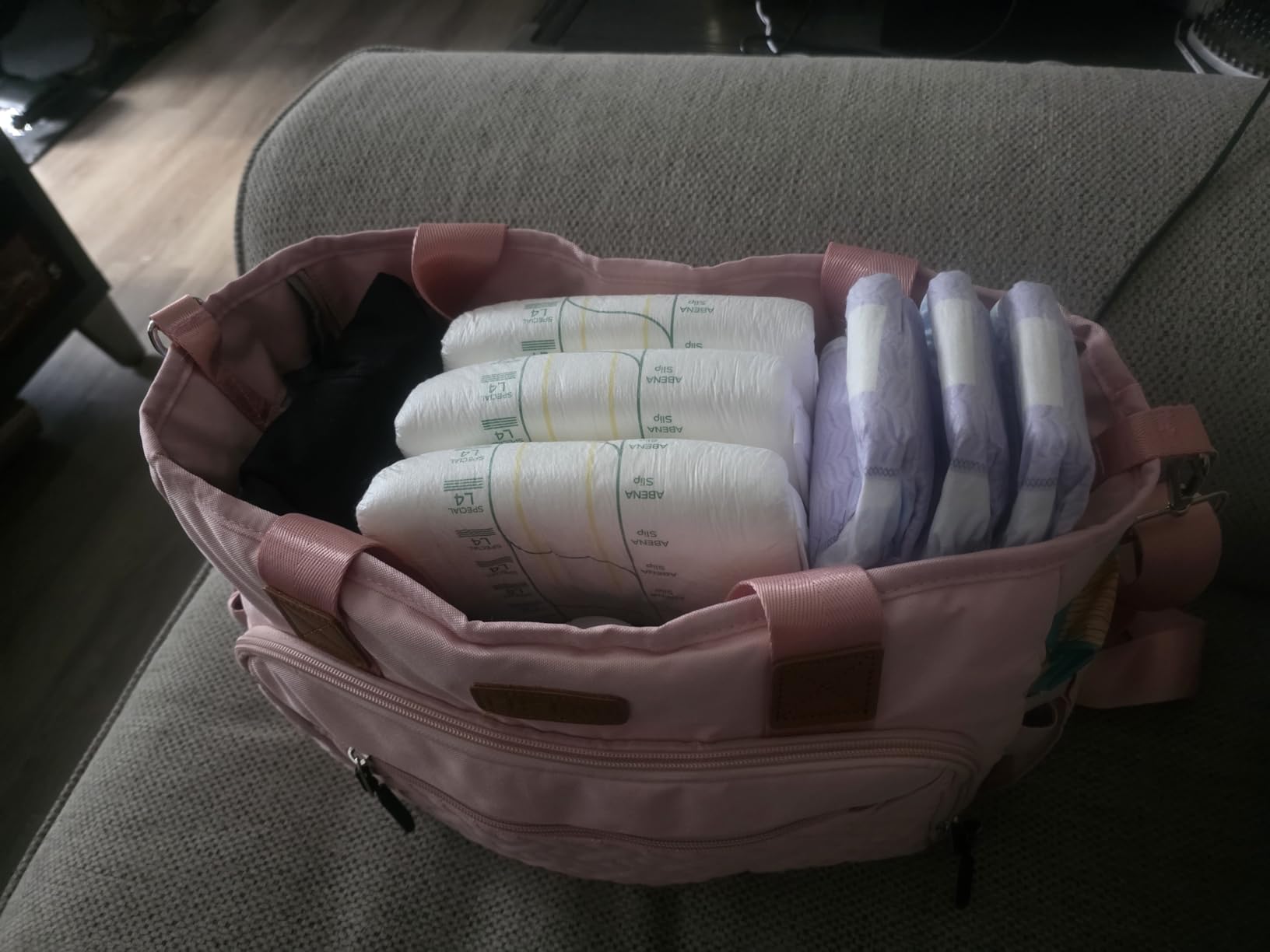 FHELAD Diaper Bag Tote, Large Tote Diaper Bag with 16