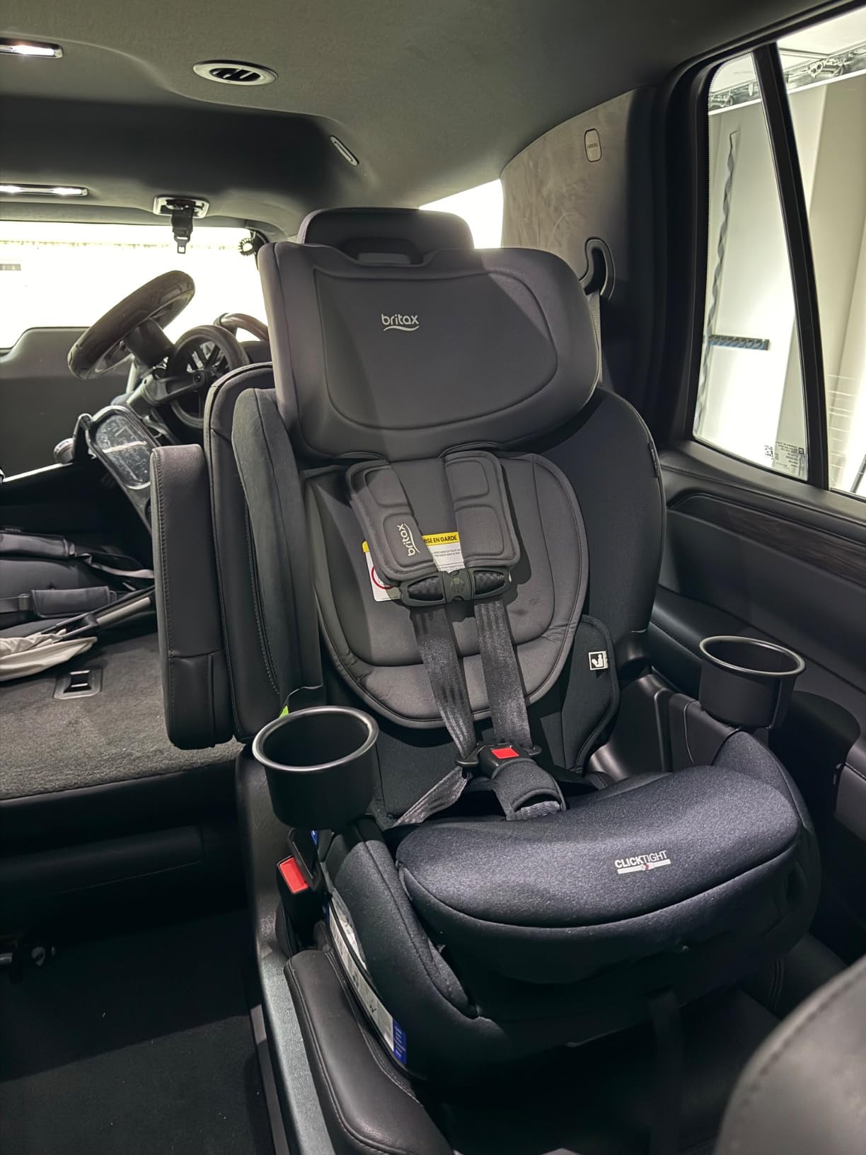 Britax Poplar Convertible Car Seat, 2-in-1 Car Seat with Slim 17-Inch Design, ClickTight Technology, Stone Onyx customer photo 1