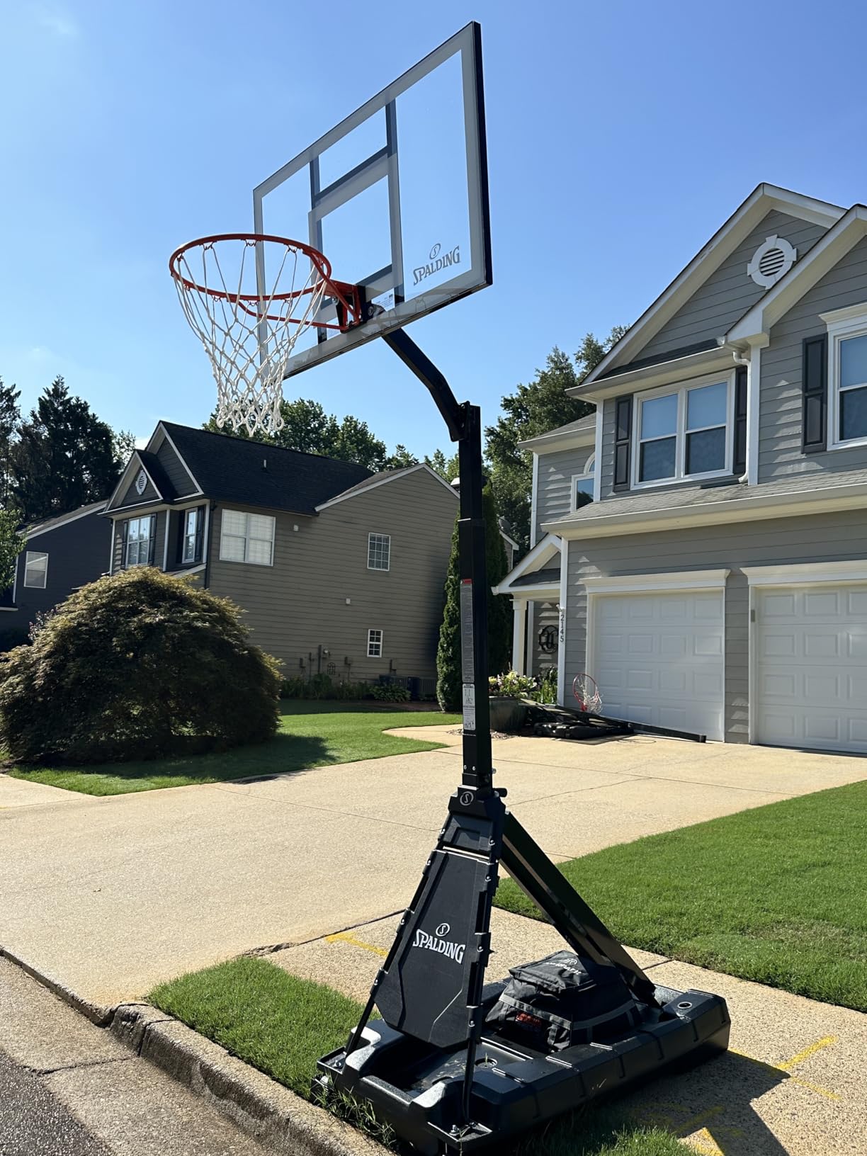 Spalding Momentous EZ Assembly Portable Adjustable Outdoor Basketball Hoop - Assembles in 30 Minutes or Less customer photo 2