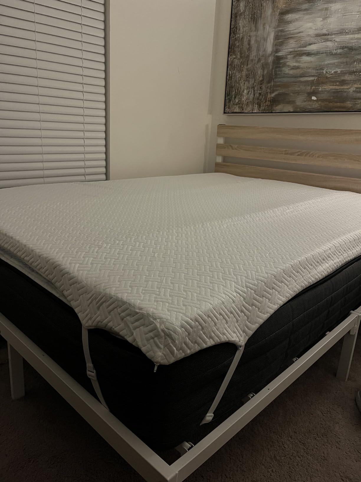 PERLECARE Twin Mattress Topper - 3 Inch Cooling Memory Foam Mattress Pad Made with CertiPUR-US Certified Foam, Bed Topper with Bamboo Cover, Removable & Washable & Non-Slip customer photo 2