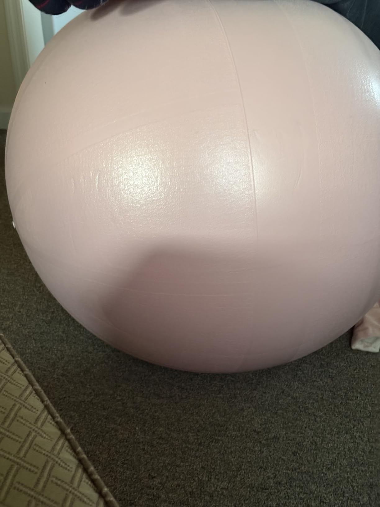 YOTTOY Anti-Burst Exercise Ball for Working Out, Yoga & Pregnancy, Extra Thick Workout Ball for Physical Therapy & Fitness customer photo 2