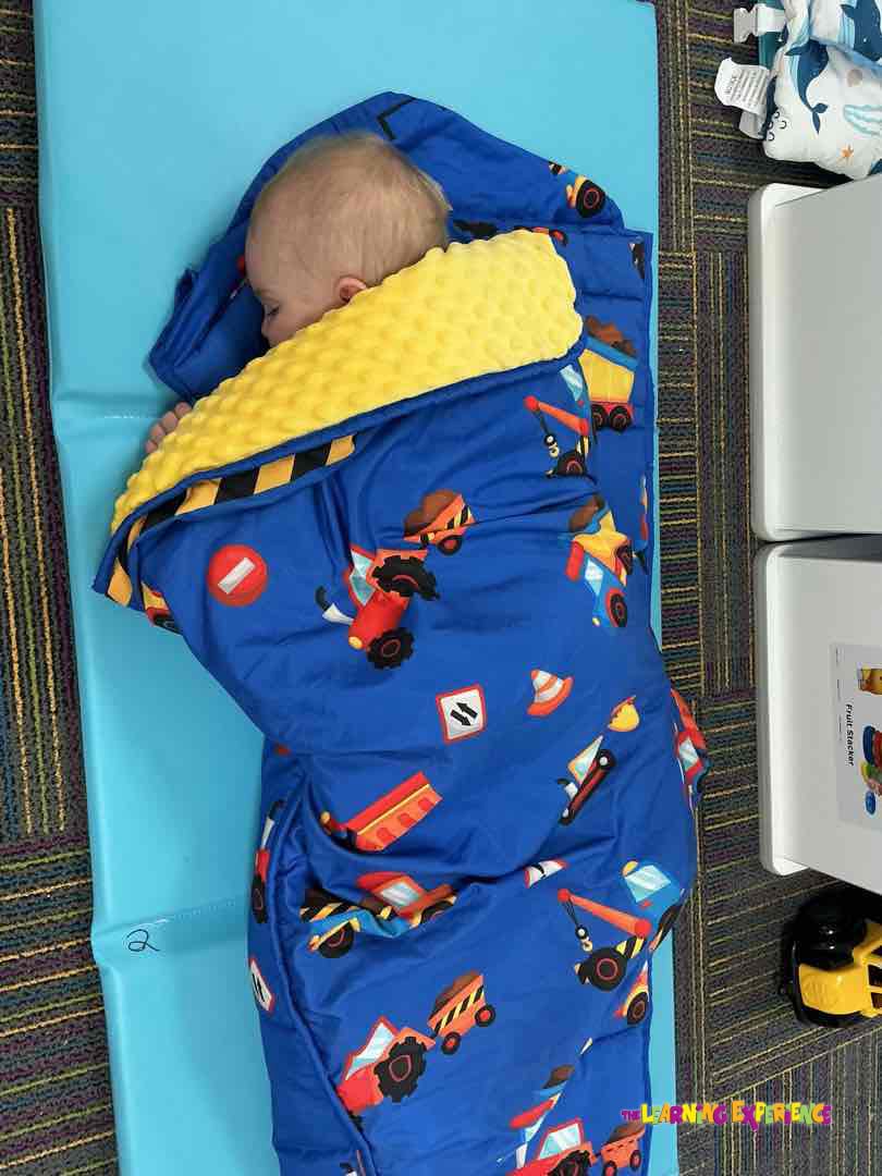 beeweed Toddler Nap Mat, Rollup Design Kid Sleeping Mat with Removable Pillow & Minky Blanket, Toddler Sleeping Bag for Daycare Preschool Travel Camping customer photo 2