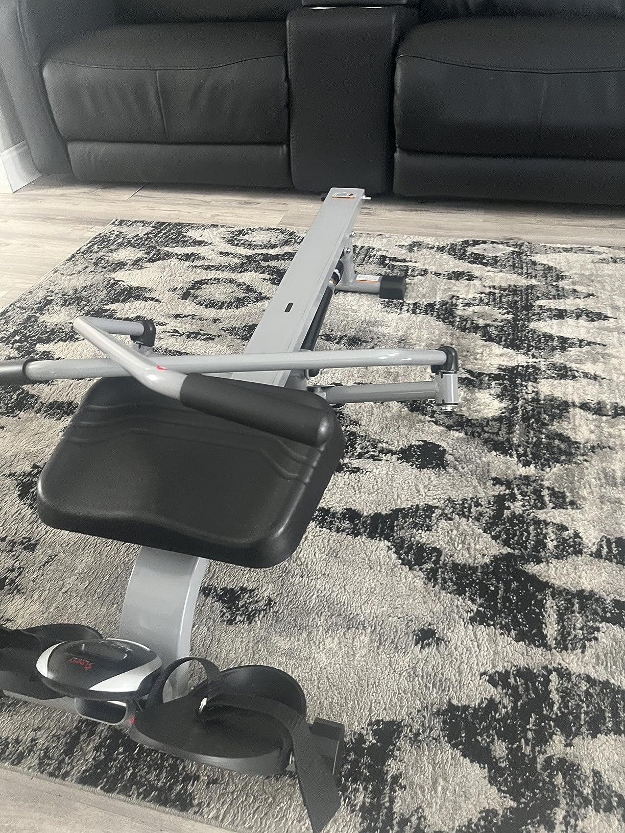 Sunny Health & Fitness Smart Compact 360 Full-Motion Rower, Low-Impact Full-Body Workout Rowing Workout Machine, Wide Motion Range and Space-Saving Design, Free SunnyFit Training App Connection customer photo 1