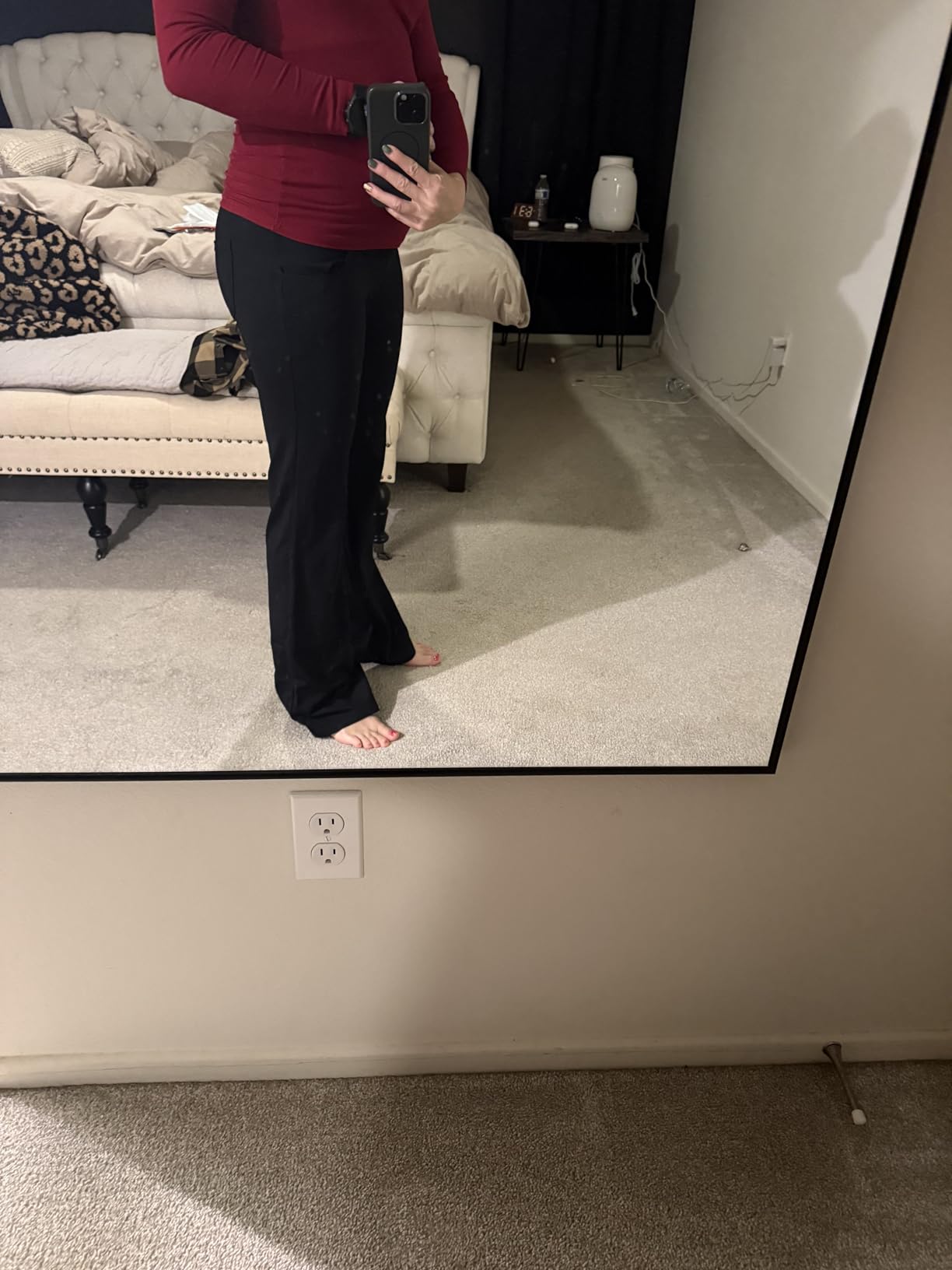 Ewedoos Maternity Pants for Women Stretchy Maternity Clothes Over The Belly Pregnancy Dress Work Pants with Pockets customer photo 1
