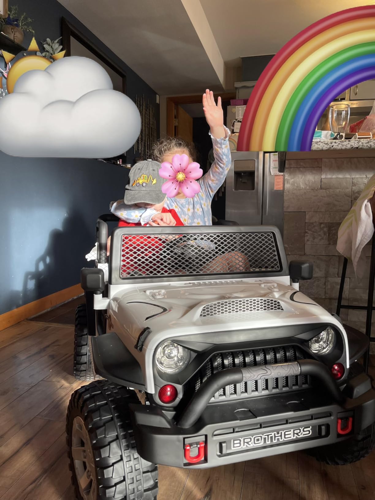 LIGIANT 2 Seater Ride On Car, 24V 4WD Kids Electric Car w/Remote Control, 4-Wheel Suspension, Bluetooth Speaker, Multi Music Modes, 3 Speeds, LED Lights, Xmas & Birthday Gift Ideas for Kids Ages 3+ customer photo 1