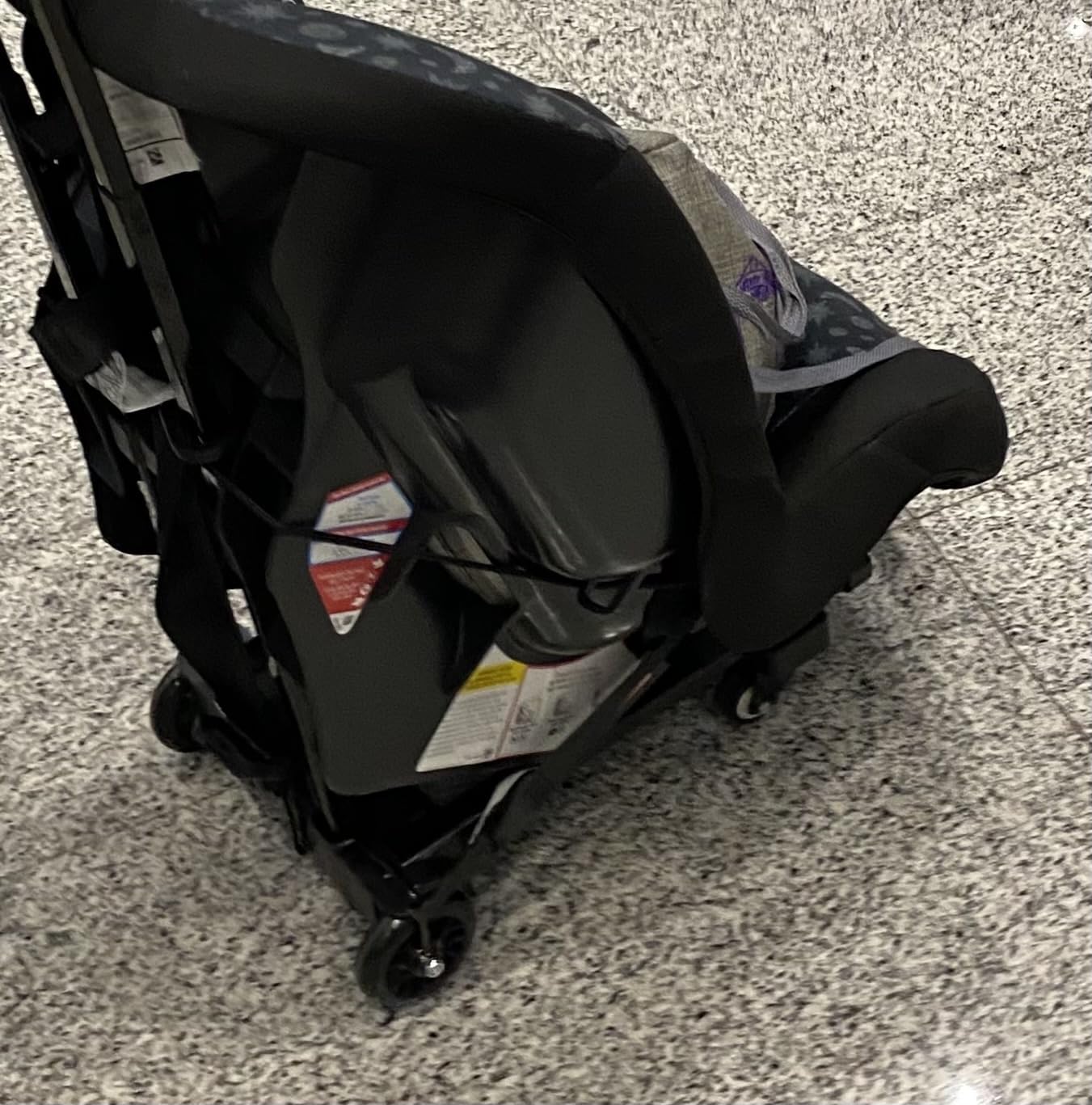 KEDSUM Car Seat Travel Cart, Compact and Lightweight Dolly Cart for Airport, Solid Construction Portable Car Seat Stroller for Airports, Folding Hand Truck Dolly Fit to Infant, Booster customer photo 1