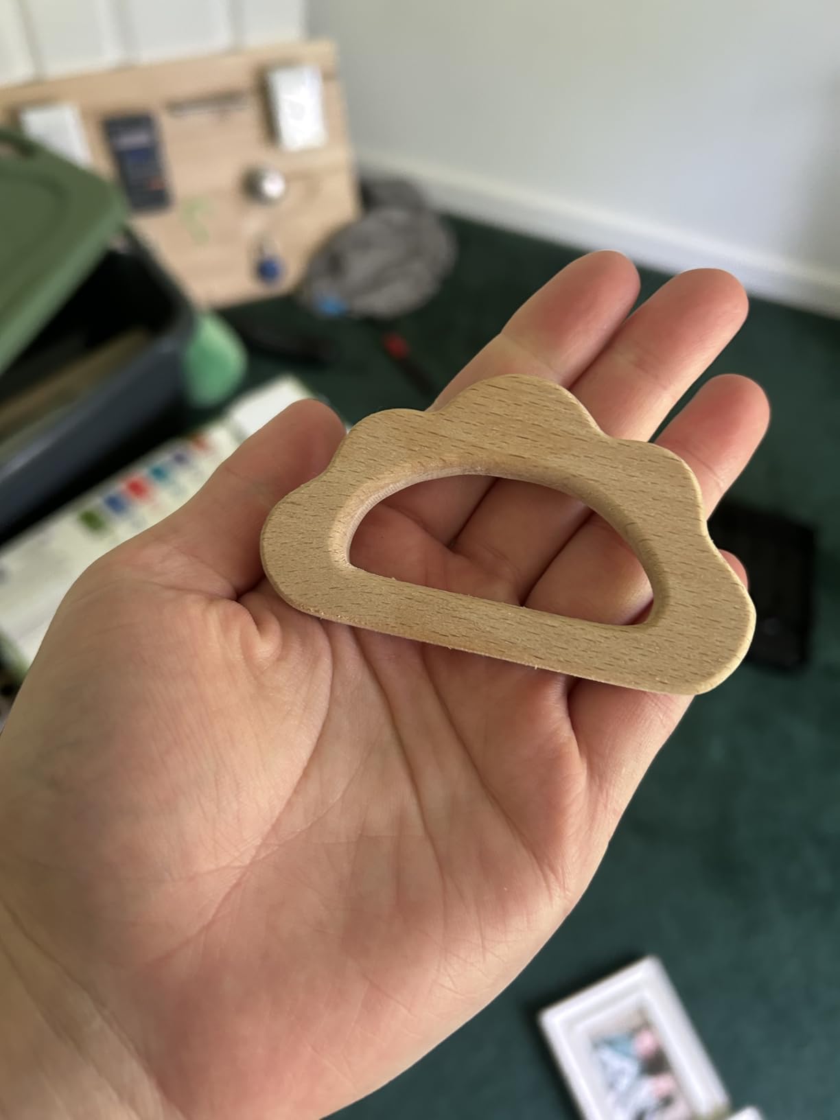 12-Pcs Baby Teether Toys, Wooden Teethers for Babies - Wooden Animal Toys, Teething Rings, Toddler Chew Toys, Baby Teething Rings and Wooden Teether Set customer photo 2
