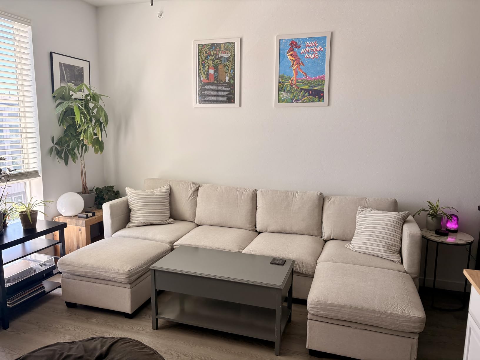 Weture Modular Sectional Sofa with Storage, U Shaped Sectional Couch for Living Room, Convertible Modular Sofa Couch with Ottomans, High Supportive & Soft Sponge, 6 Seat, Beige customer photo 1