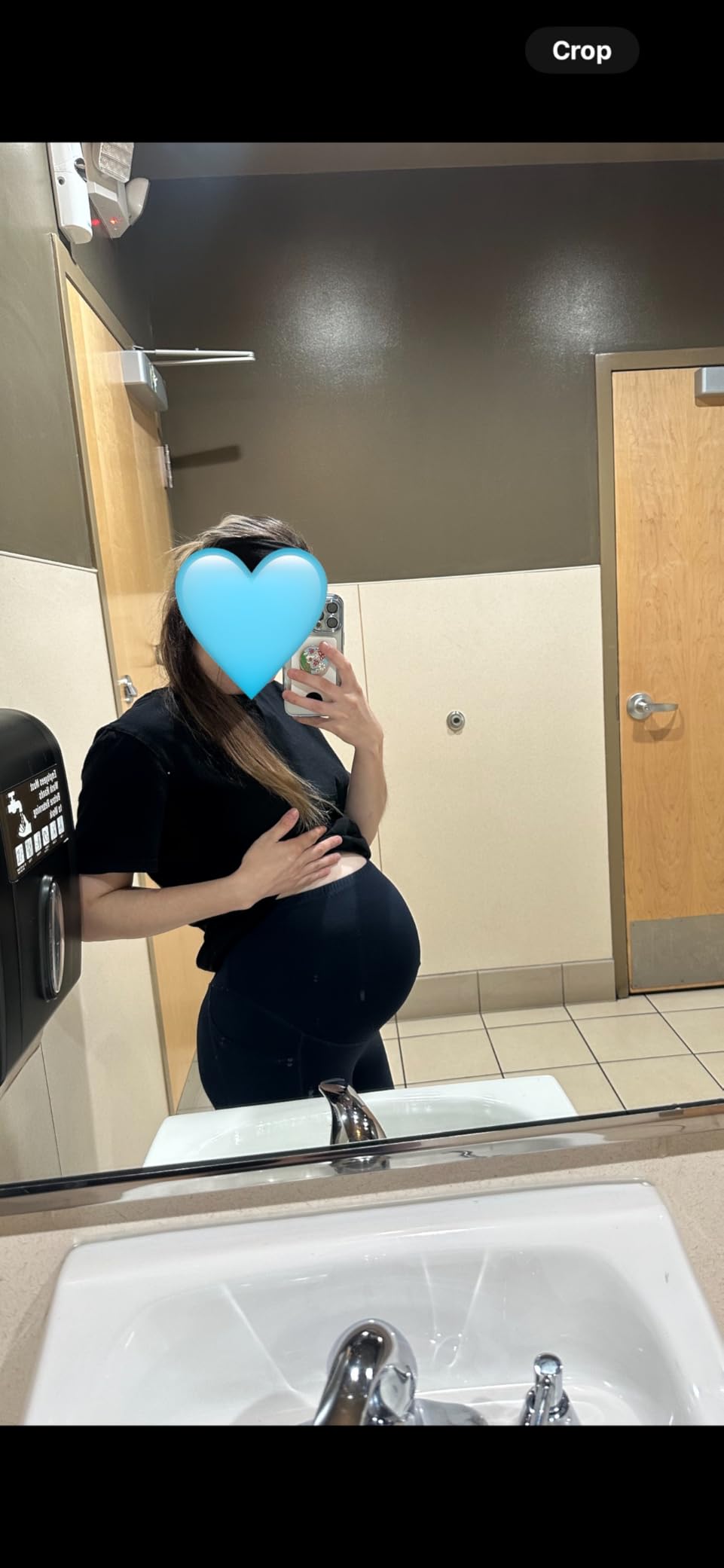 JOYSPELS Maternity Flare Leggings Over The Belly with Pockets - Soft, Comfortable Pregnancy Yoga & Daily & Work Pants customer photo 1