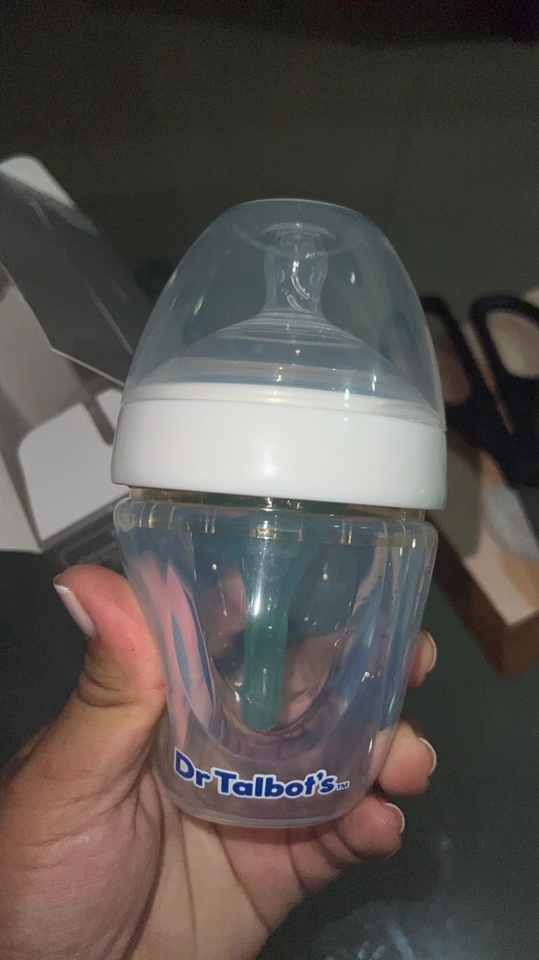 Dr. Talbot's Silicone Anti-Colic Bottles - Self-Sterilizing Baby Bottles for Newborns - (2-Pack) 8 oz - Pink customer photo 2