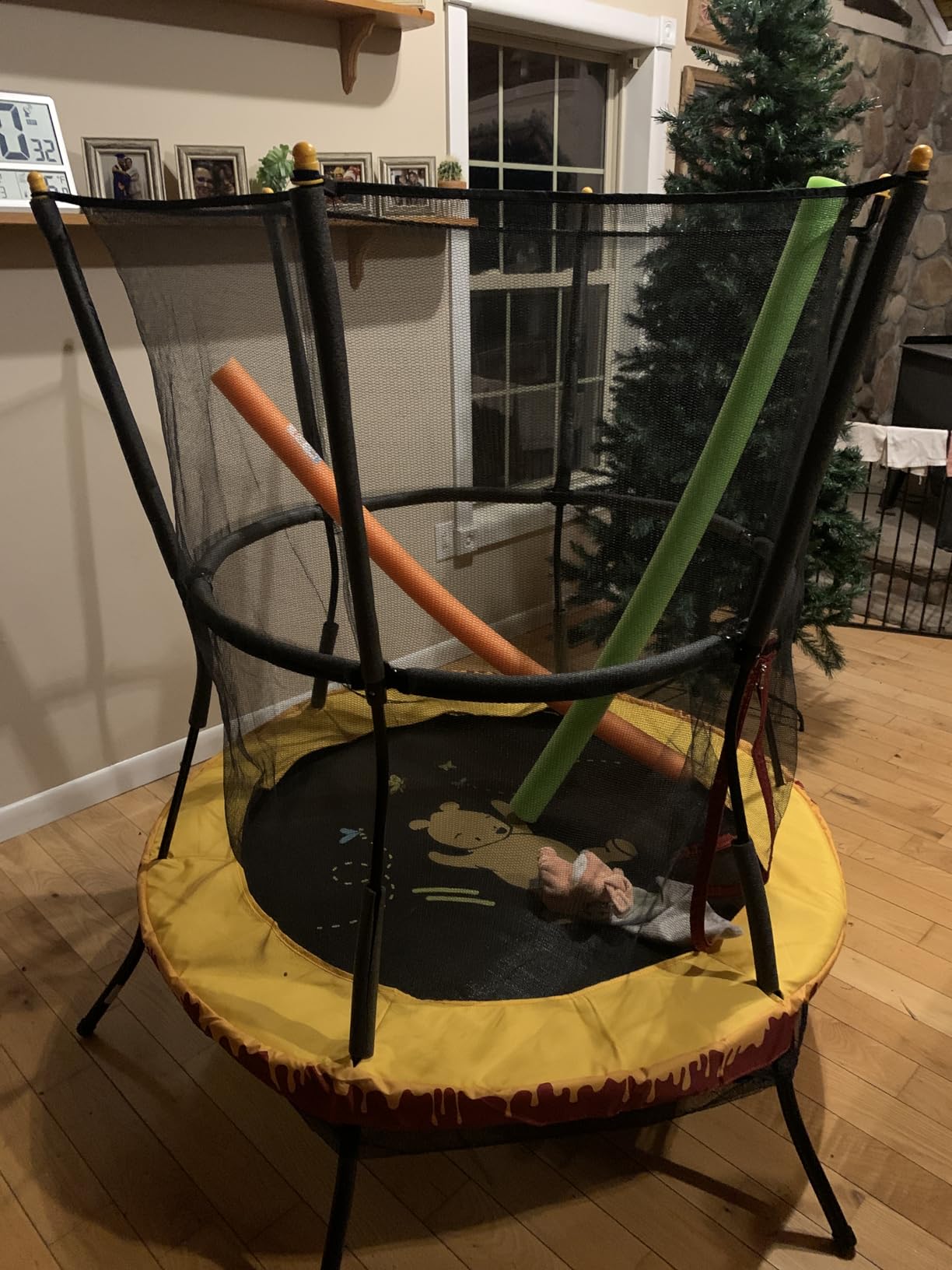 Skywalker Trampolines 60 Inch No-Spring Design Mini Trampoline for Kids and Toddlers with Enclosure Net customer photo 2