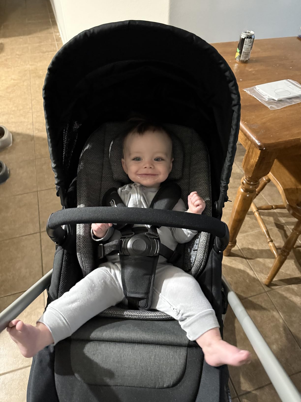 Britax Grove Modular Stroller, Lightweight Stroller with CozyFit Insert and Bumper Bar, 6 Ways to Ride, SafeWash, Pindot Onyx customer photo 2