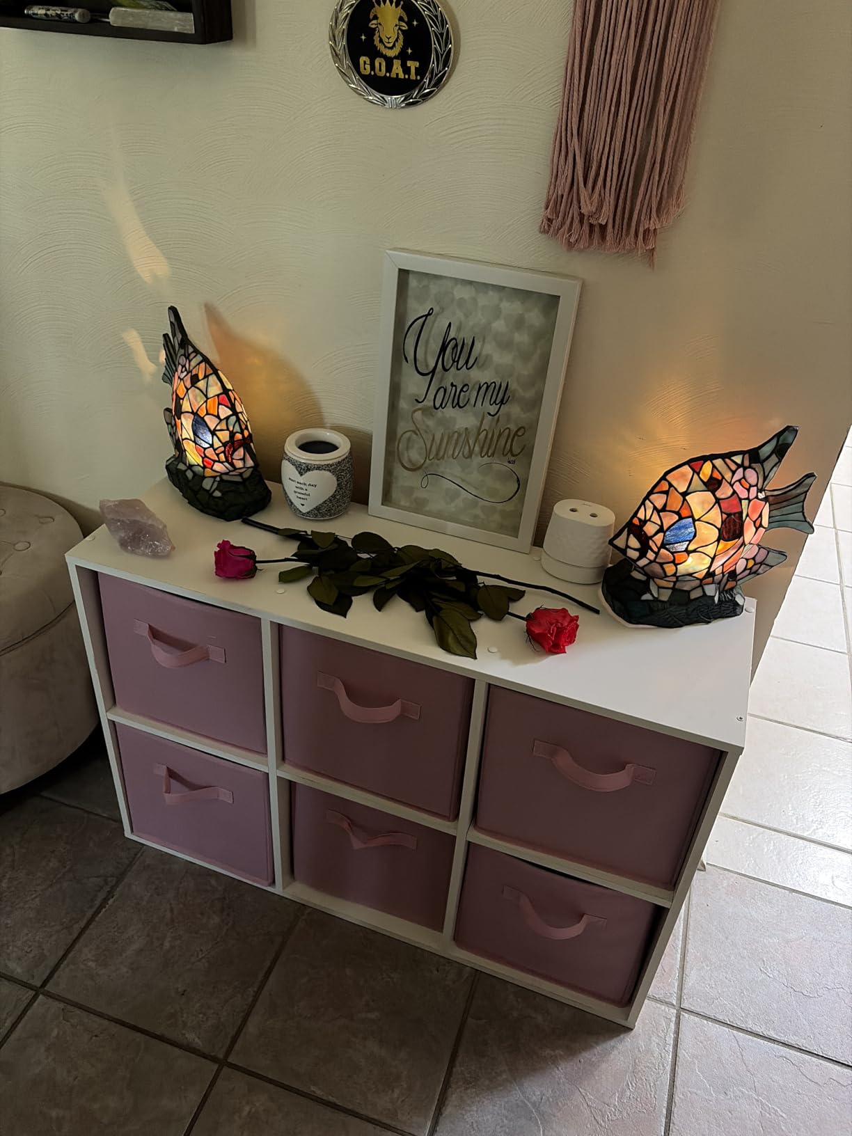 GRANNY SAYS Cube Storage Bins, 11 Inch 6 Pack Storage Cube Organizer, Foldable Fabric Storage Boxes with Handle, Decorative Clothing Storage Baskets for Shelves, Closet, Pink customer photo 1