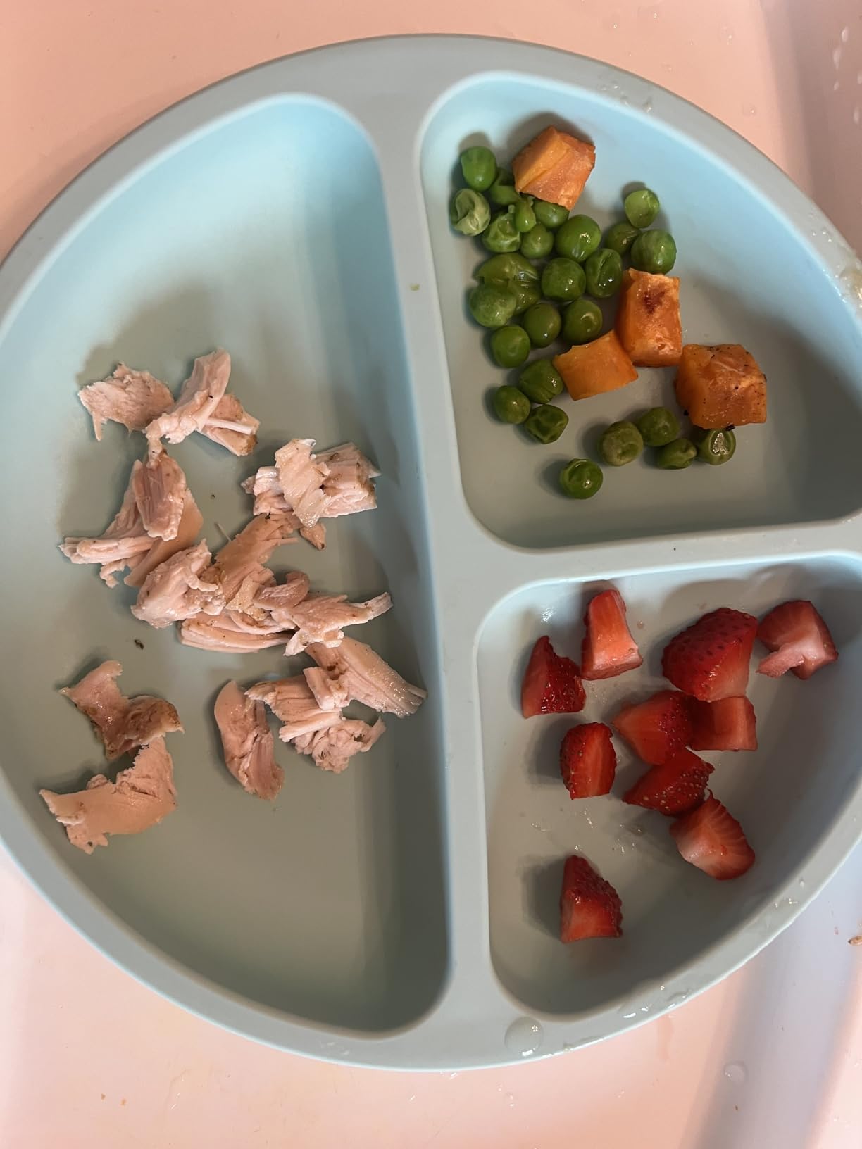 WeeSprout Baby Led Weaning Bundle, Silicone Suction Bowl, Spoons, Bib & Cup, Develops Self Feeding Skills, Dishwasher Safe customer photo 1
