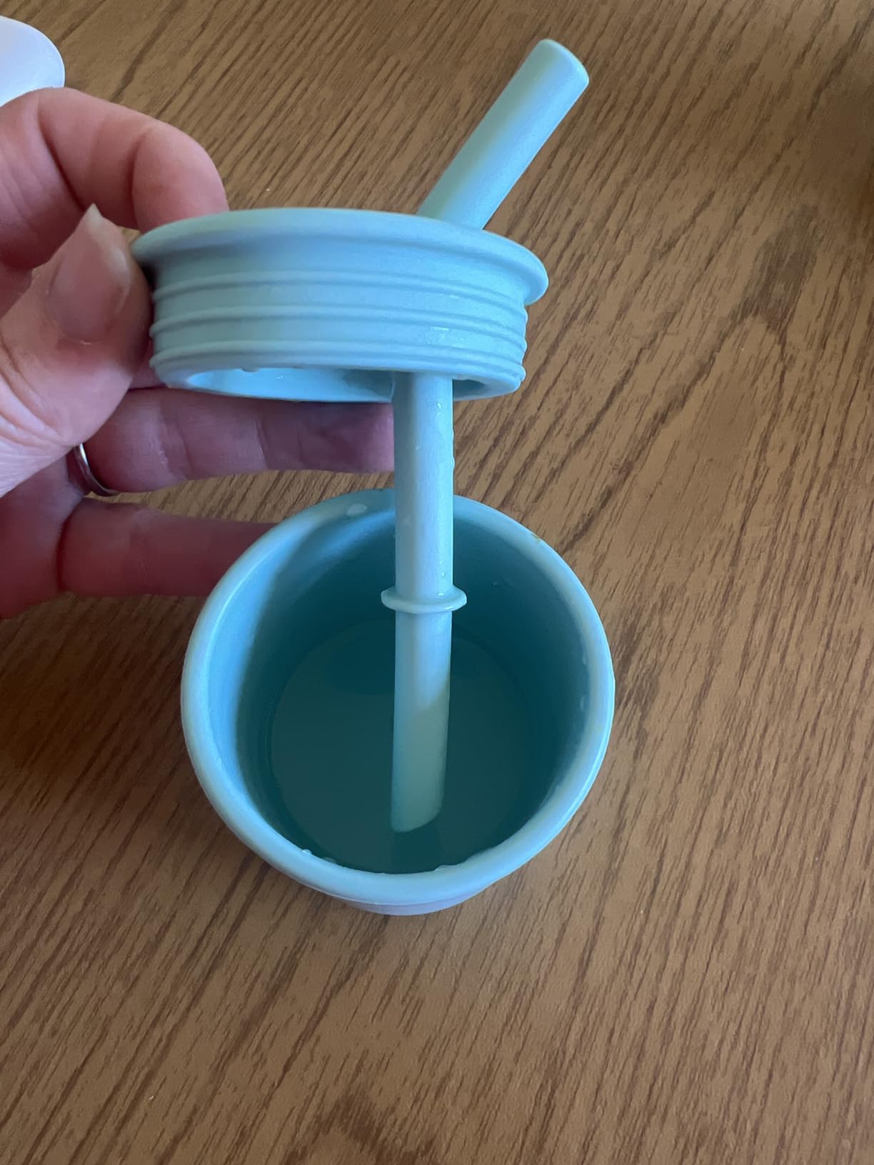 WeeSprout Baby Led Weaning Bundle, Silicone Suction Bowl, Spoons, Bib & Cup, Develops Self Feeding Skills, Dishwasher Safe customer photo 2