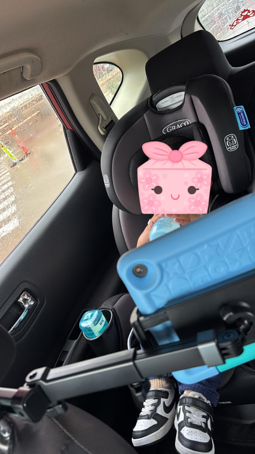 LISEN for iPad Holder Car Road Trip Essentials Travel Activities for Toddler Kids Gifts, Car Accessories for Women Moms Truck Interior 3in1 Tablet Holder for Back Seat Car Camping Headrest Organizer customer photo 2