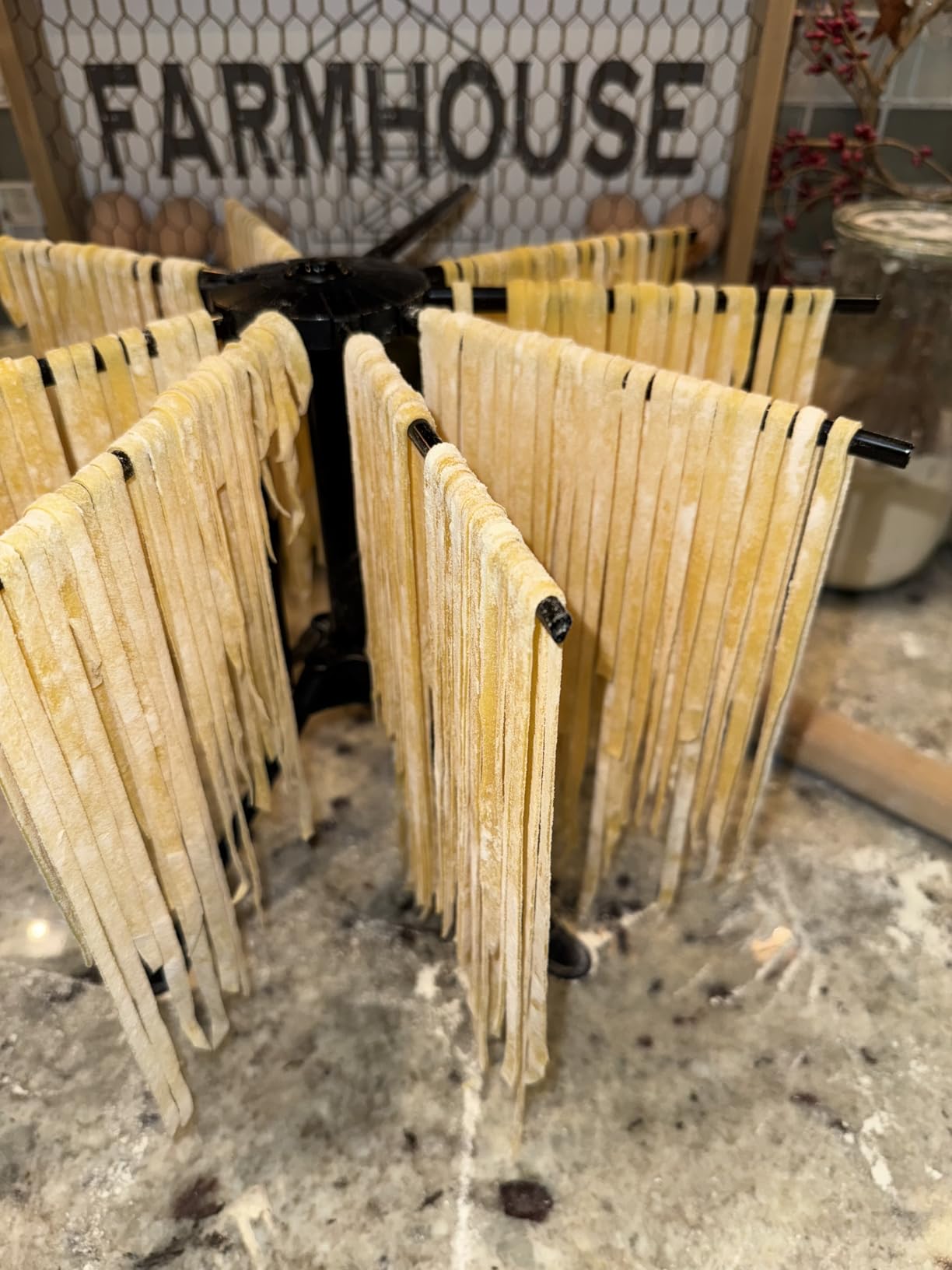 Imperia Pasta Maker Machine - 100% Made in Italy, Heavy Duty Steel Construction, Easy Lock Dial, Wood Grip Handle & Cleaning Brush - Fresh Homemade Italian Spaghetti Fettuccine or Lasagna (Classic Line) customer photo 1