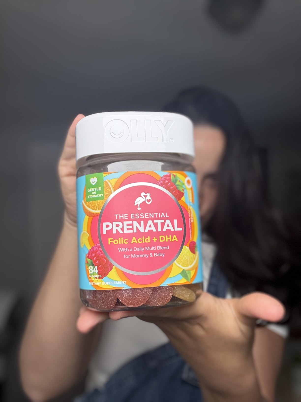 OLLY Prenatal Multivitamin Gummy, Daily Multi Blend for Mommy & Baby, Folic Acid, Omega 3 DHA, Vitamins A & D, Sweet Citrus Flavored, 42 Day Supply - 84 Count customer photo 2