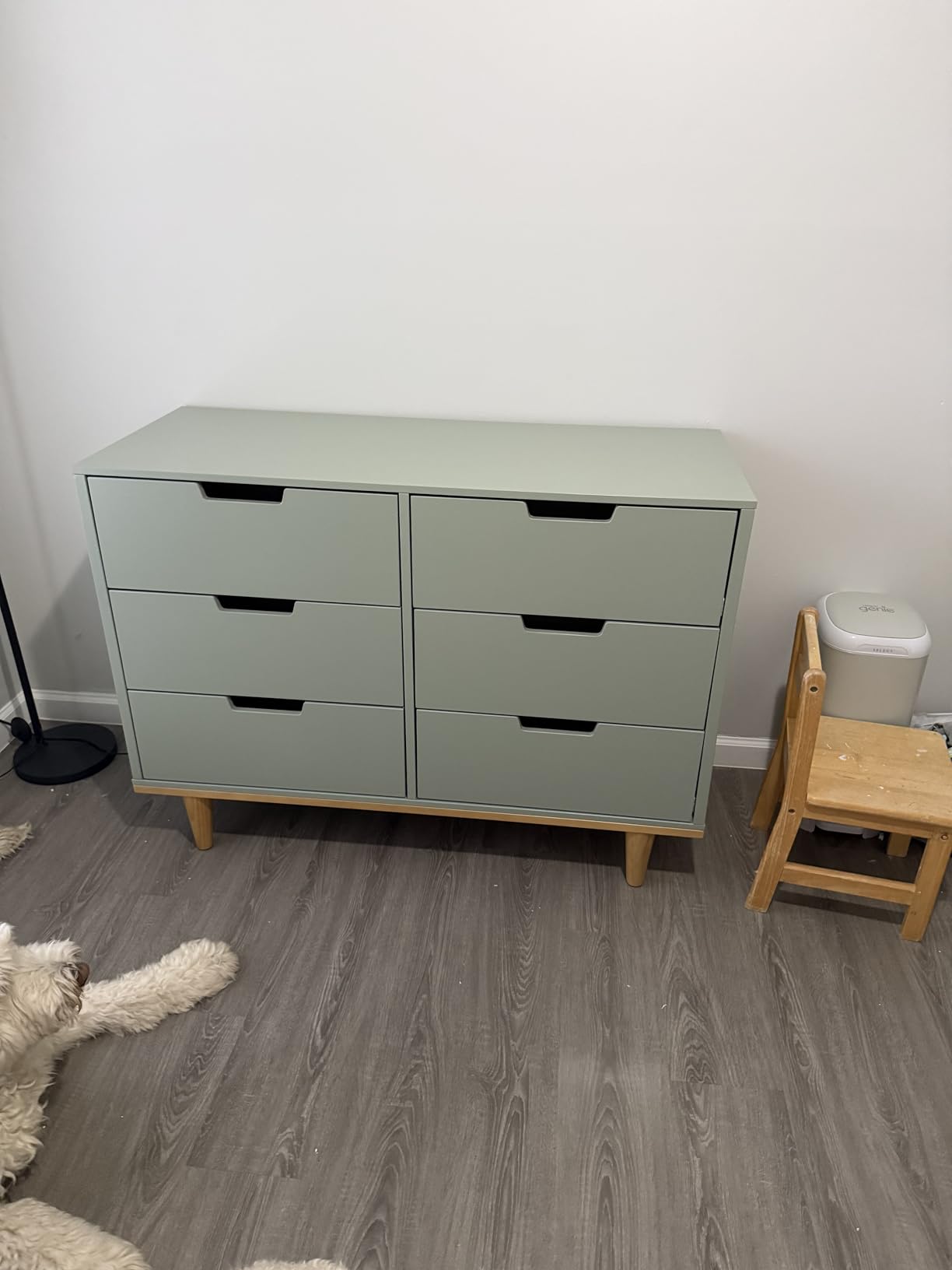 Marley 6-Drawer Dresser - Baby Dresser for Nursery - Kids Bedroom Furniture - Double Chest of Drawers for Toddler Boys and Girls - Versatile Wood Dresser for Living Room, Hallway - Walnut customer photo 1