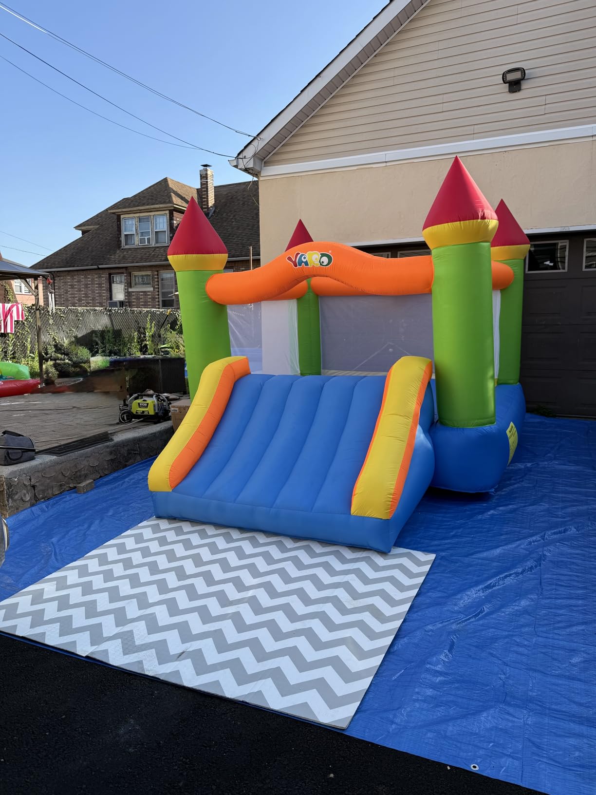 YARD Bounce House, Inflatable Bounce House with Slide for Kids 5-12, Bouncy House with Blower for Outdoor Backyard/Indoor, 12ft x 9ft x 8ft Bouncy Castle customer photo 1