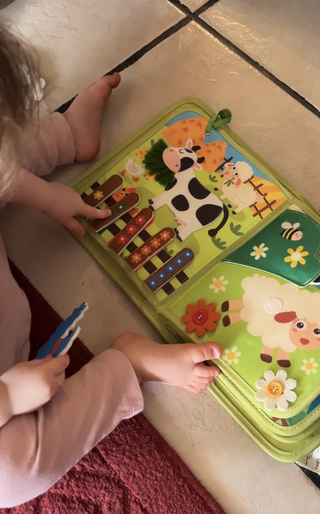hahaland Busy Book for Toddlers 1-3 - Montessori Toys Busy Board for 1 Year Old Boy Gifts Girl Toys Educational Learning Quiet Activity Books Gifts Toddler Travel Toys for One Year Old Birthday Gift customer photo 1