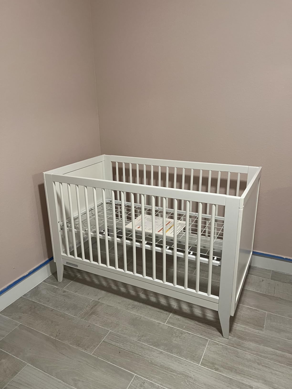Delta Children Ollie 4-in-1 Convertible Crib - Greenguard Gold Certified, Walnut Espresso customer photo 2