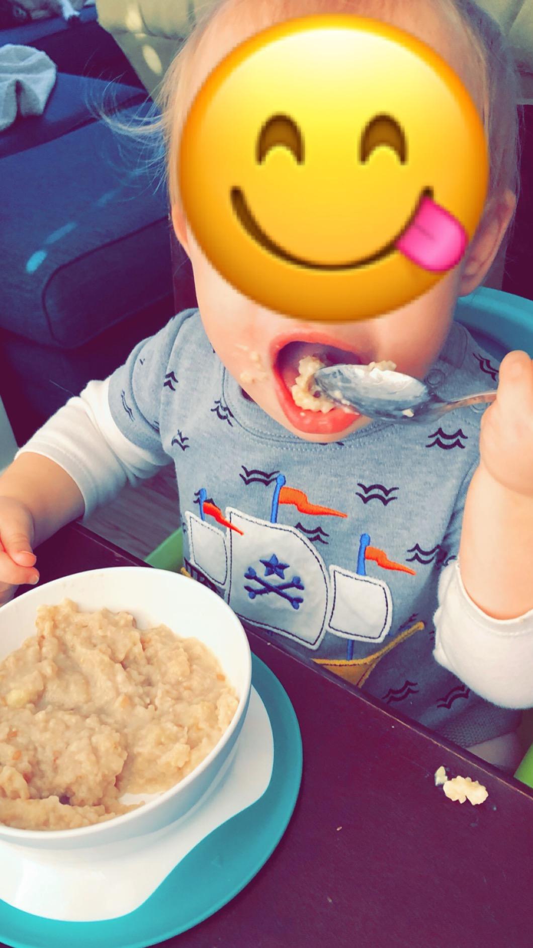OXO Tot Stick and Stay Suction Bowl - Dusk customer photo 2