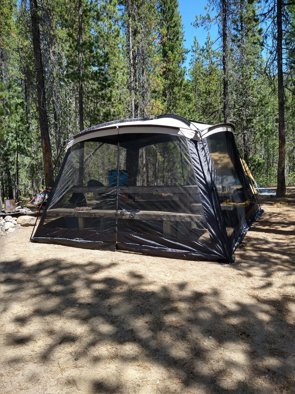GREGIN Screen House Room 11x11 Ft Mesh Net Tent Canopy Shelter Gazebo, Easy Setup & Waterproof & Sunshade, Suitable for Camping Trip, Backyard, Beach, Picnic customer photo 2