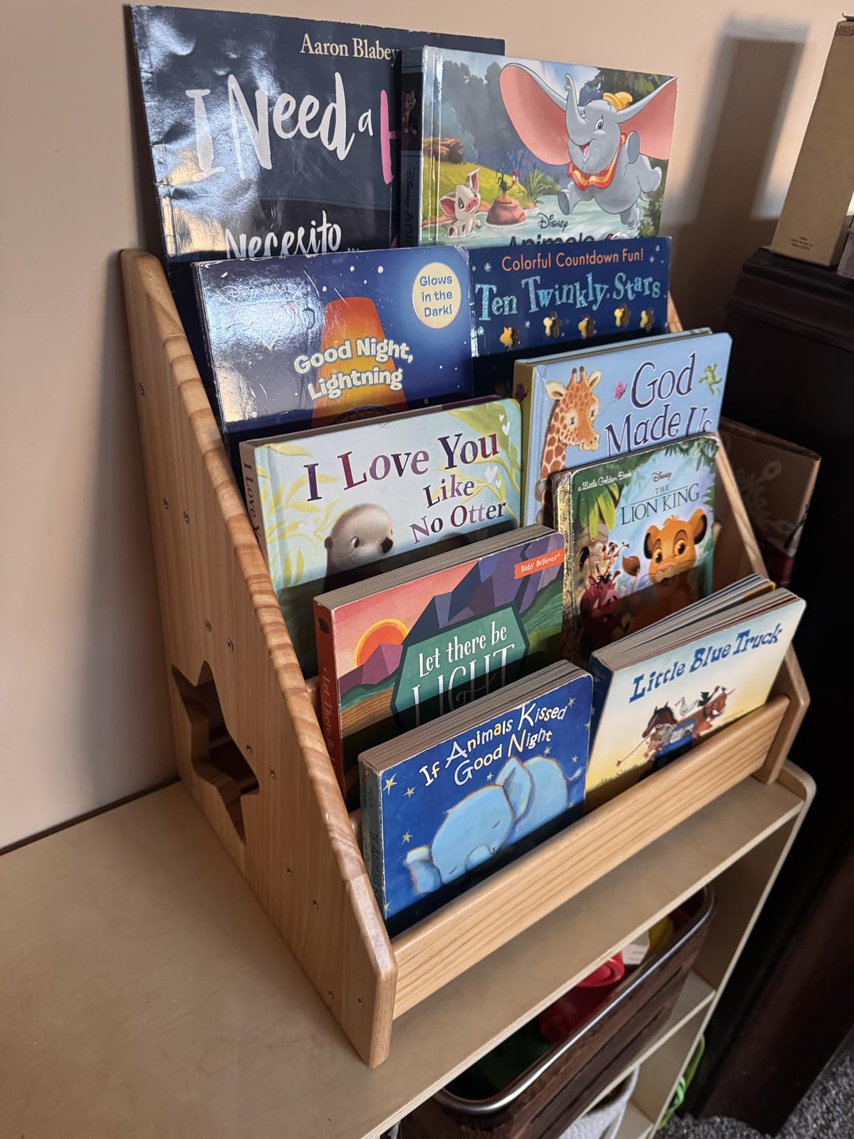 Montessori Bookshelf, Toddler Bookshelf for Kids, Organize Your Little One's Reading Adventure with Our Bookshelf - Perfect for Kids! (Wood) customer photo 1