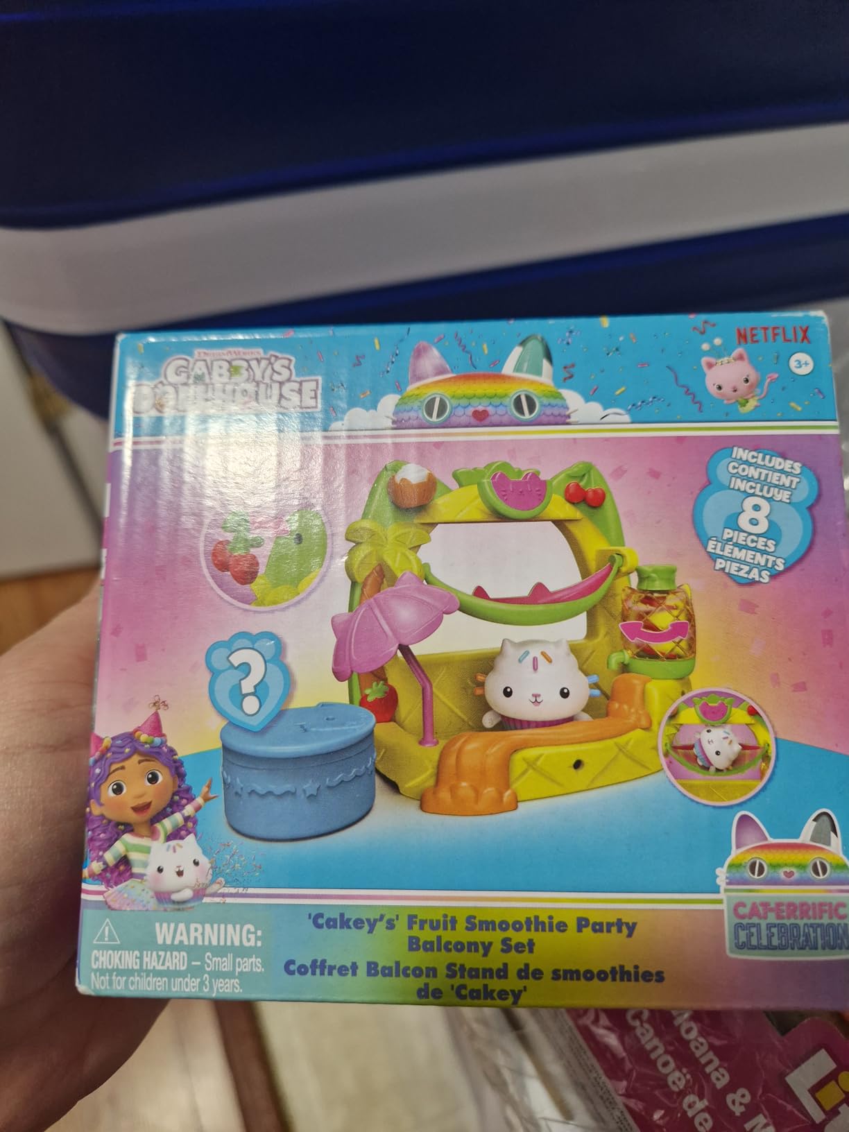 DreamWorks GABBY'S Dollhouse, Cakey's Fruit Smoothie Balcony Playset, 8-Pcs with Toy Figures, Dollhouse Accessories & Sensory Play, Kids Toys for Girls & Boys 3+ customer photo 1