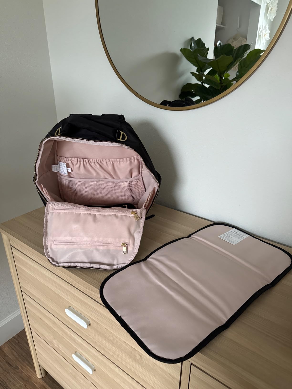 JuJuBe x Witney Carson - New Classic Diaper Bag Backpack with Portable Changing Pad, Stroller Straps (Cloud) customer photo 1