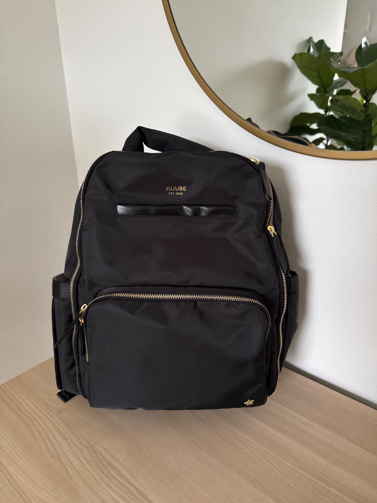 JuJuBe x Witney Carson - New Classic Diaper Bag Backpack with Portable Changing Pad, Stroller Straps (Cloud) customer photo 2